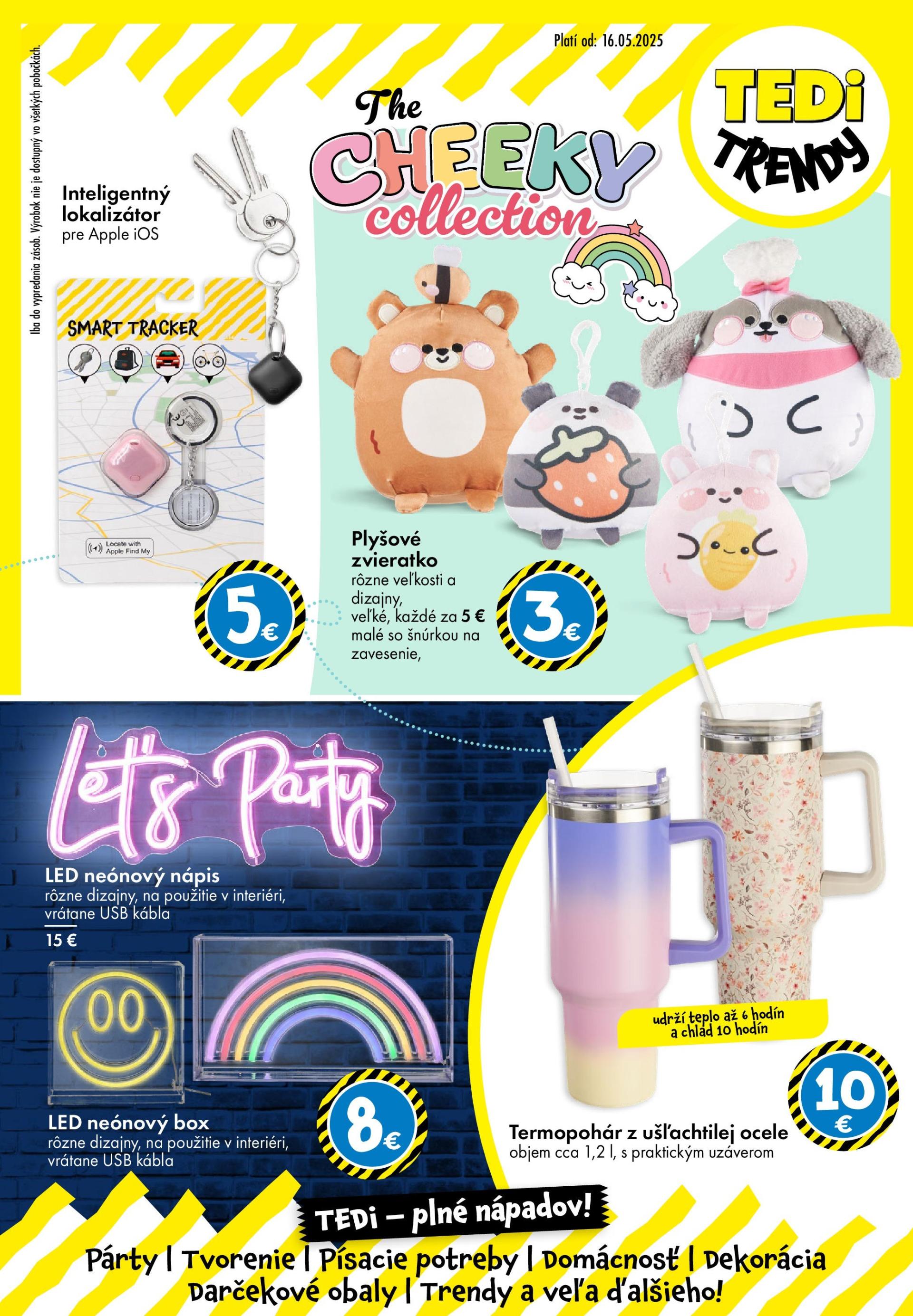 TEDi - Plné nápadov leták platný od 16.05. - 29.05.
