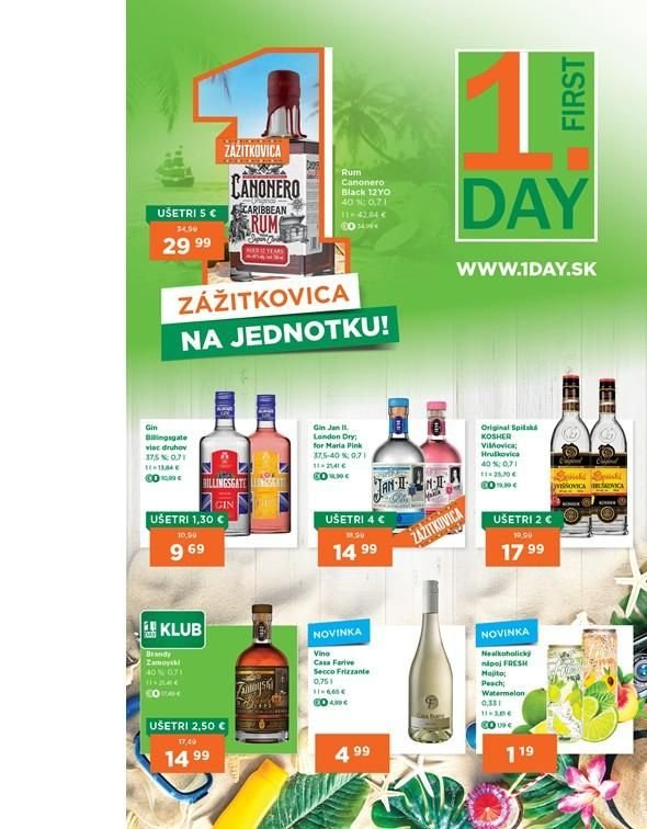 Aktuálny 1.DAY leták od štvrtka, 04.06.2026 do stredy, 17.06.2026