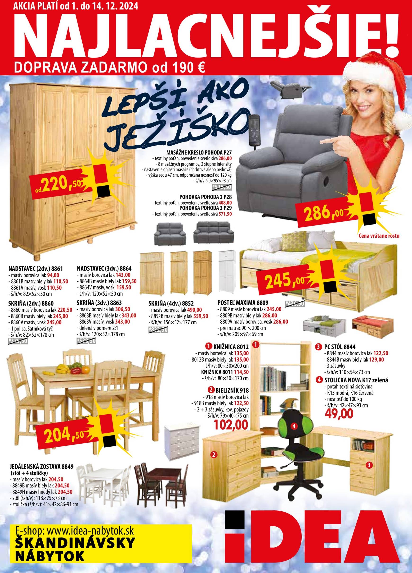 IDEA Nábytok leták platný od 01.12. - 14.12.