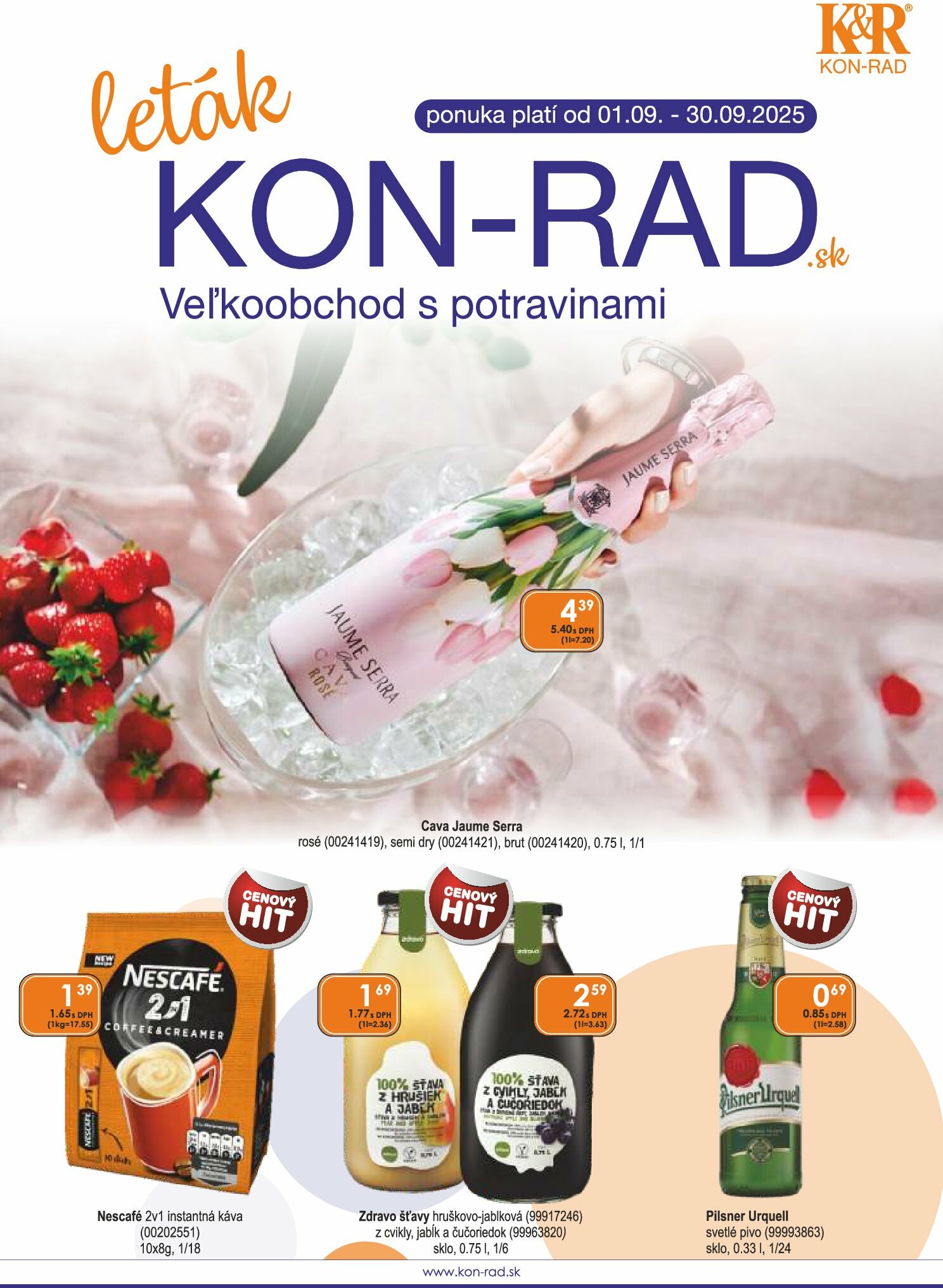 Leták KON - RAD platný od 01.09. do 30.09.