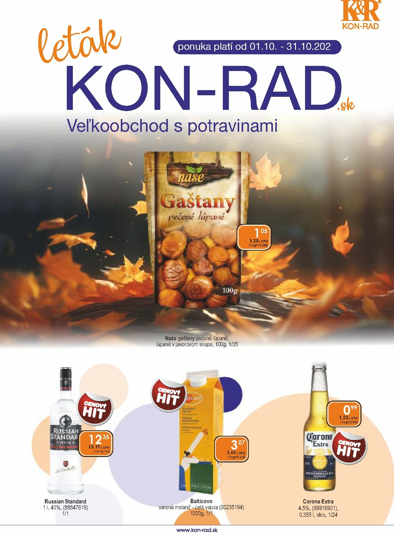 Leták KON - RAD platný od 01.10. do 31.10.