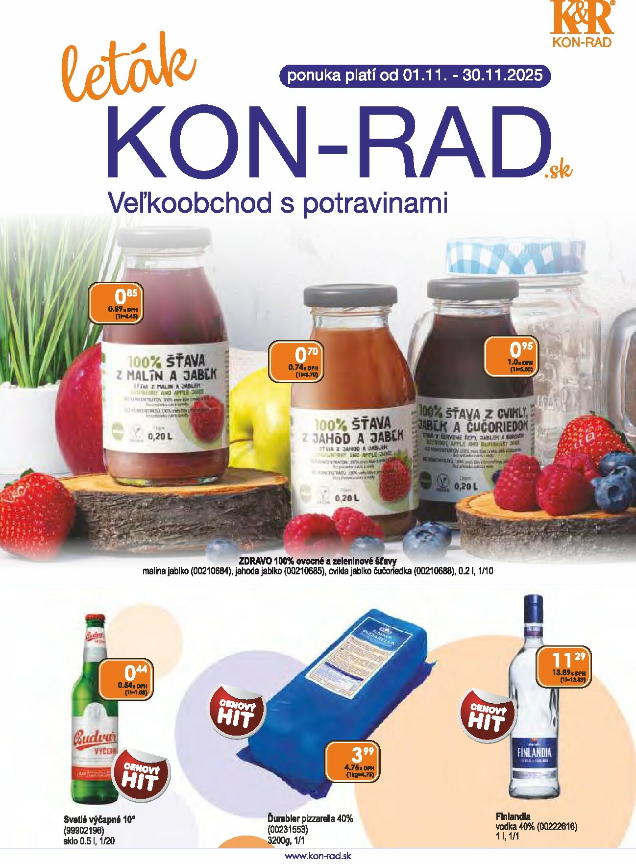 Leták KON - RAD platný od 01.11. do 30.11.