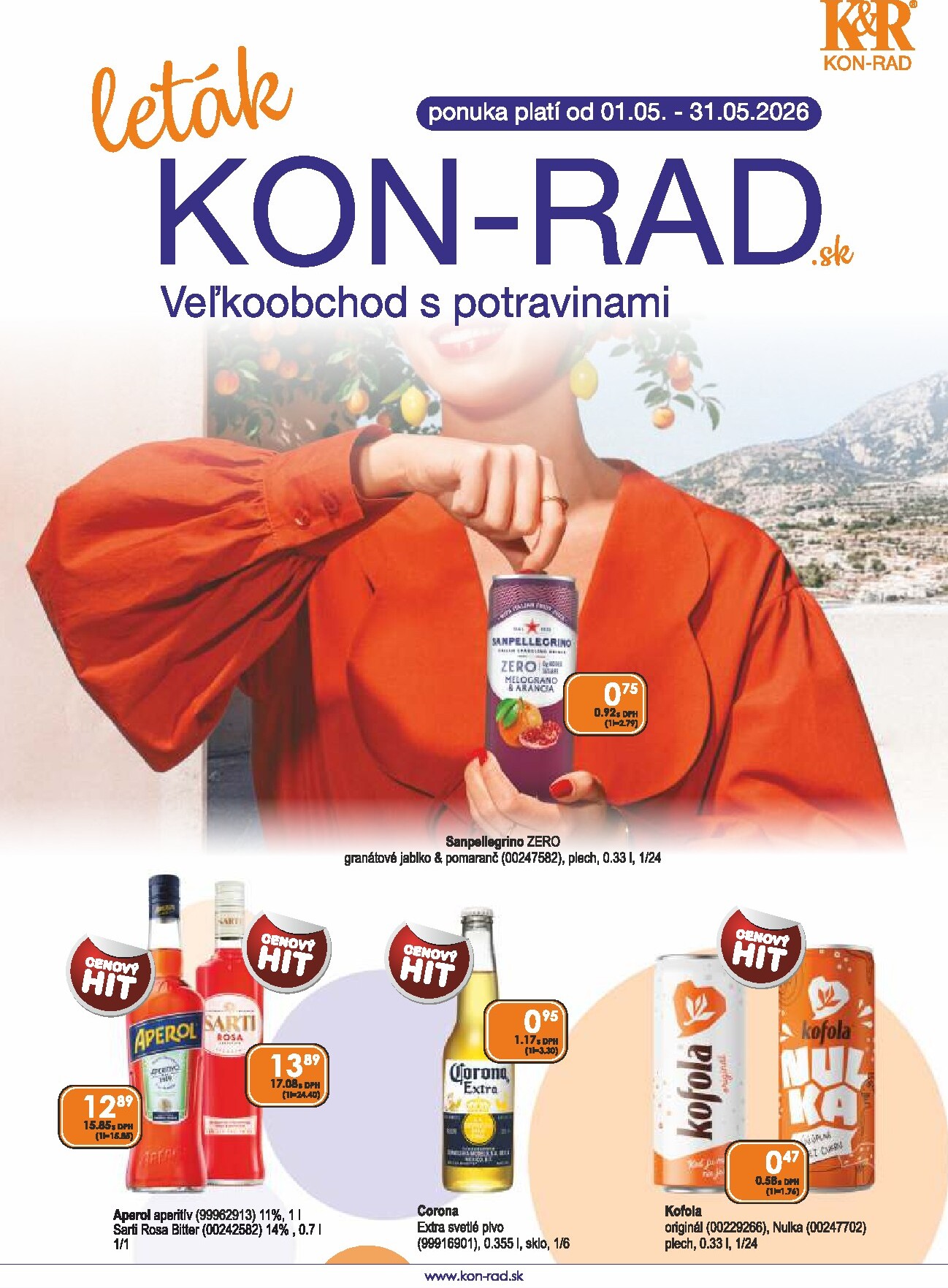 Nový leták KON - RAD od piatku, 01.05.2026 do nedele, 31.05.2026