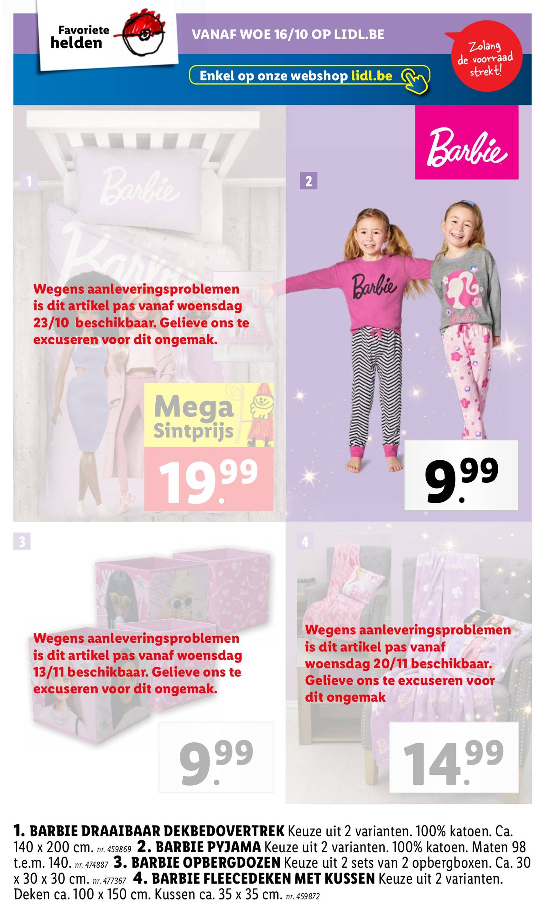 Lidl - Speelgoedboek folder geldig vanaf 14.10. - 30.11. 18