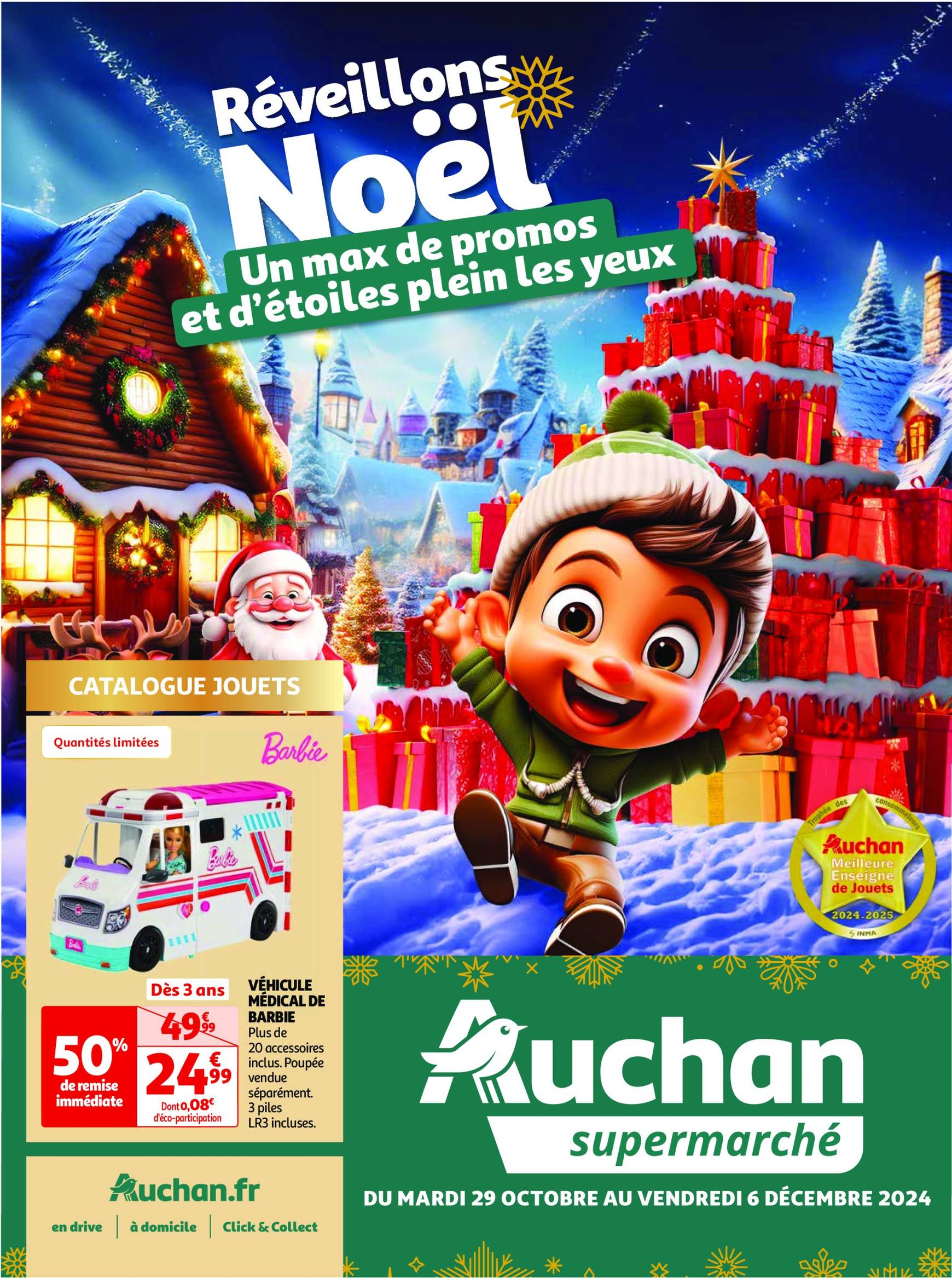 Auchan supermarché - Réveillons Noël, c'est parti pour préparer les fêtes folder geldig vanaf 29.10. - 06.12.