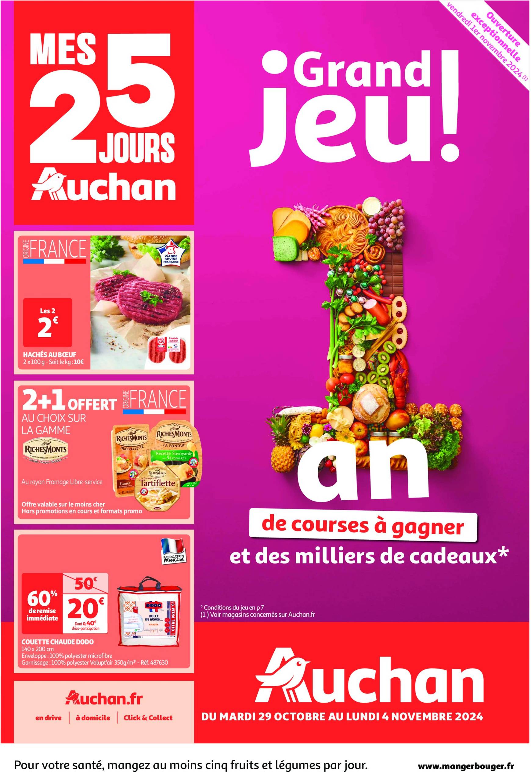 Auchan - Top depart : 25 jours Auchan folder geldig vanaf 29.10. - 04.11.