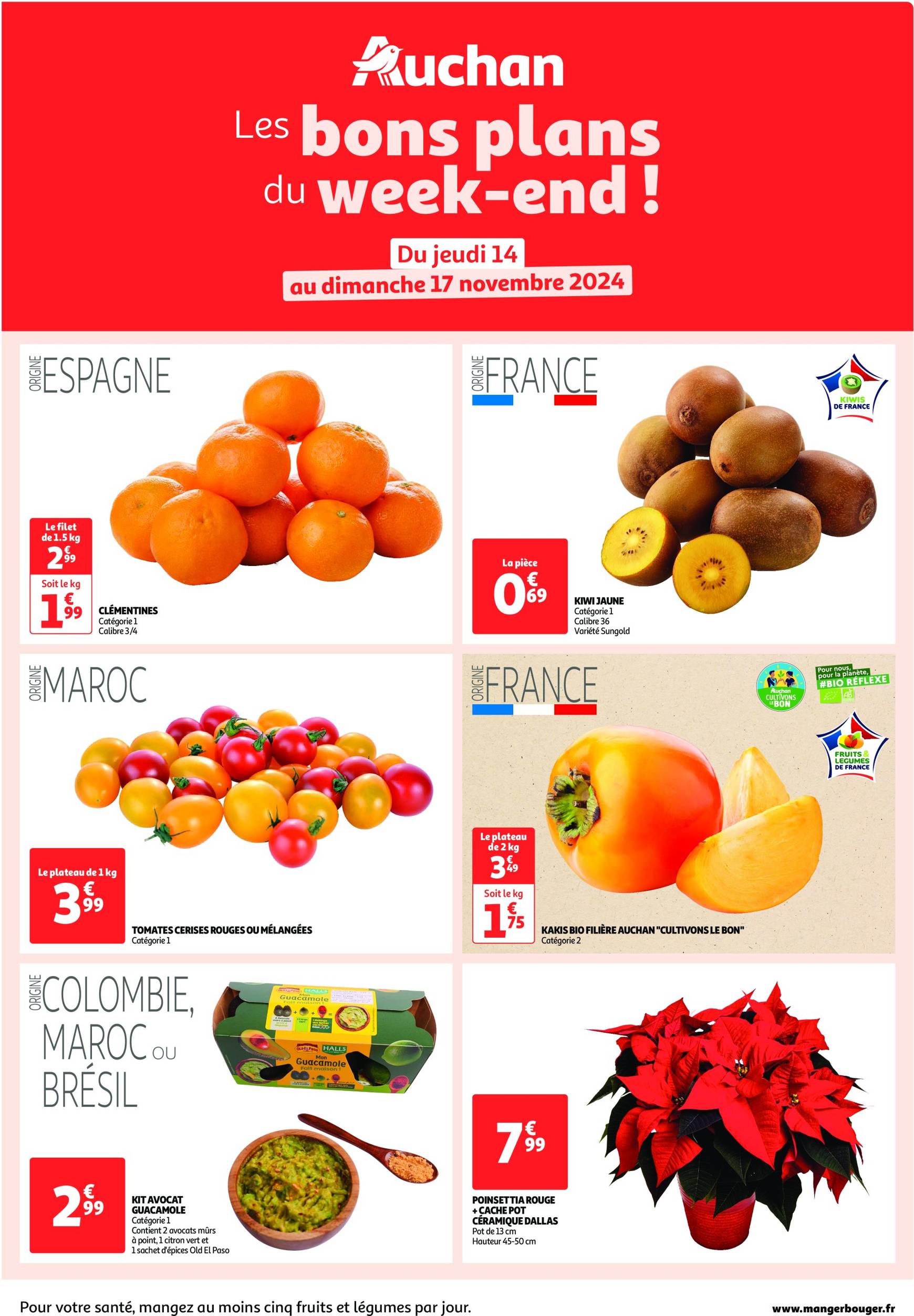 Auchan - Les bons plans du week-end dans votre hyper ! folder geldig vanaf 14.11. - 17.11.