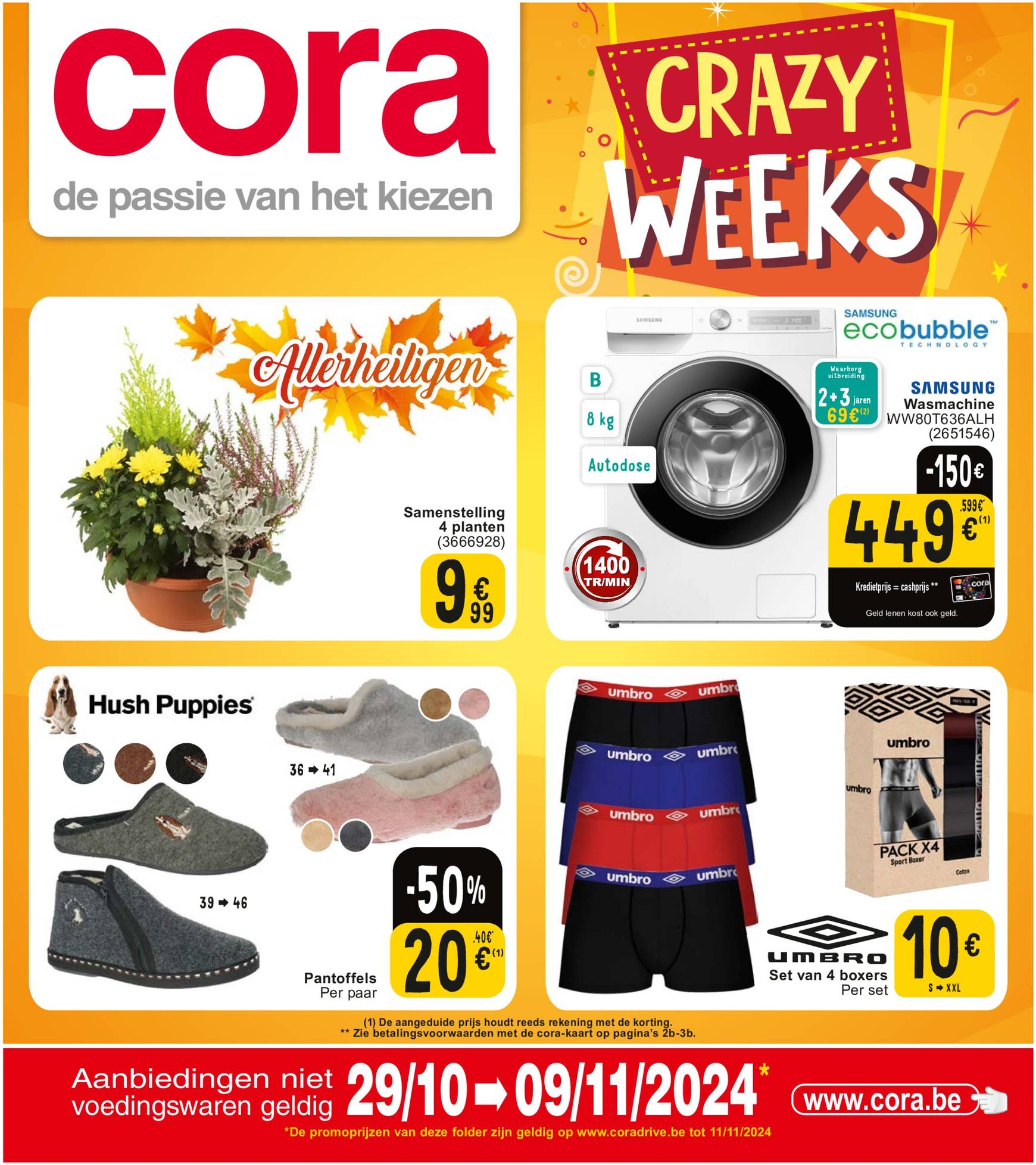 Cora - Crazy weeks folder geldig vanaf 29.10. - 09.11.