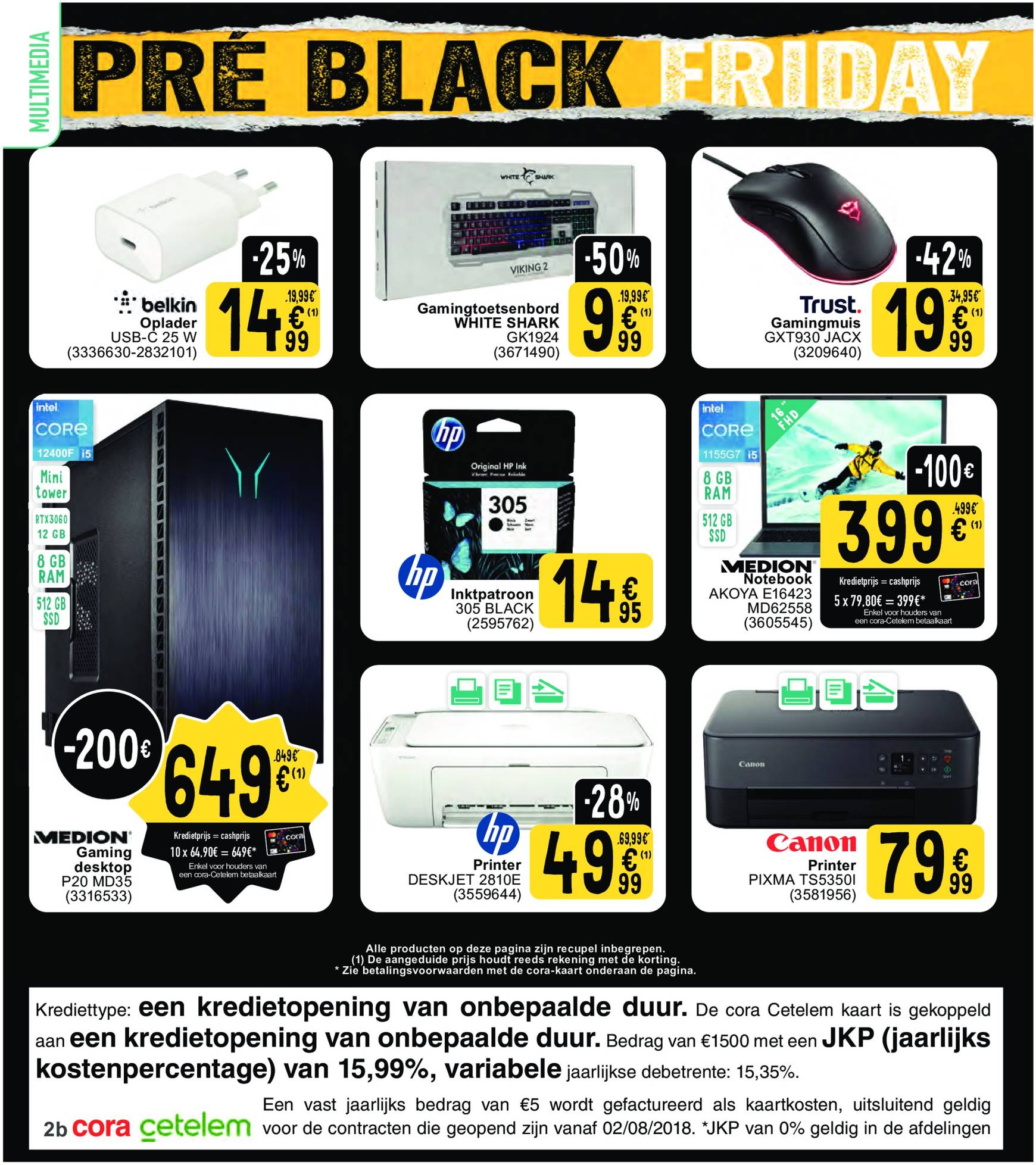 Cora - Pré Black Friday folder geldig vanaf 19.11. - 02.12. 2