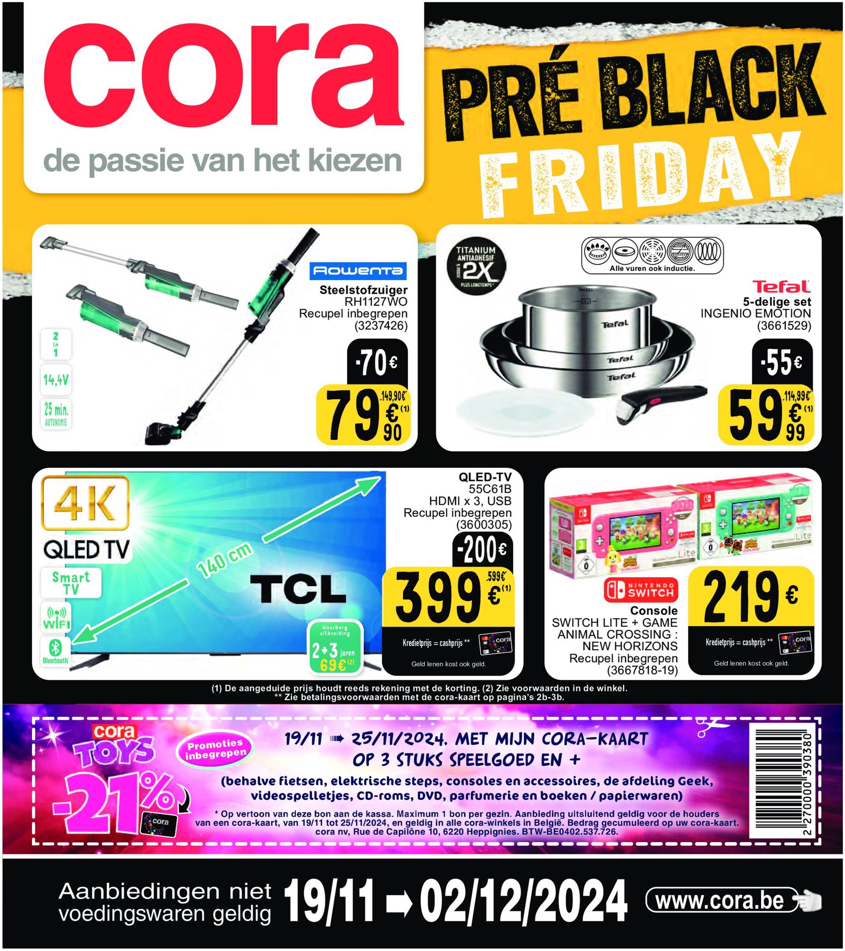 Cora - Pré Black Friday folder geldig vanaf 19.11. - 02.12.