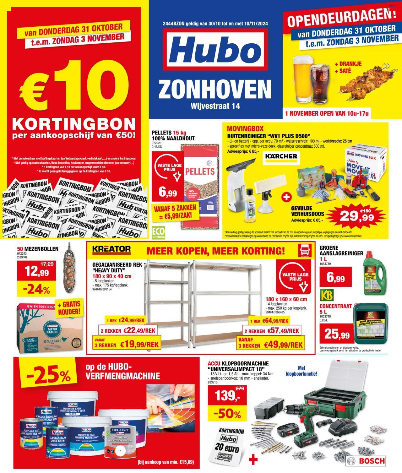 Hubo folder 30/10/2024 t/m 10/11/2024