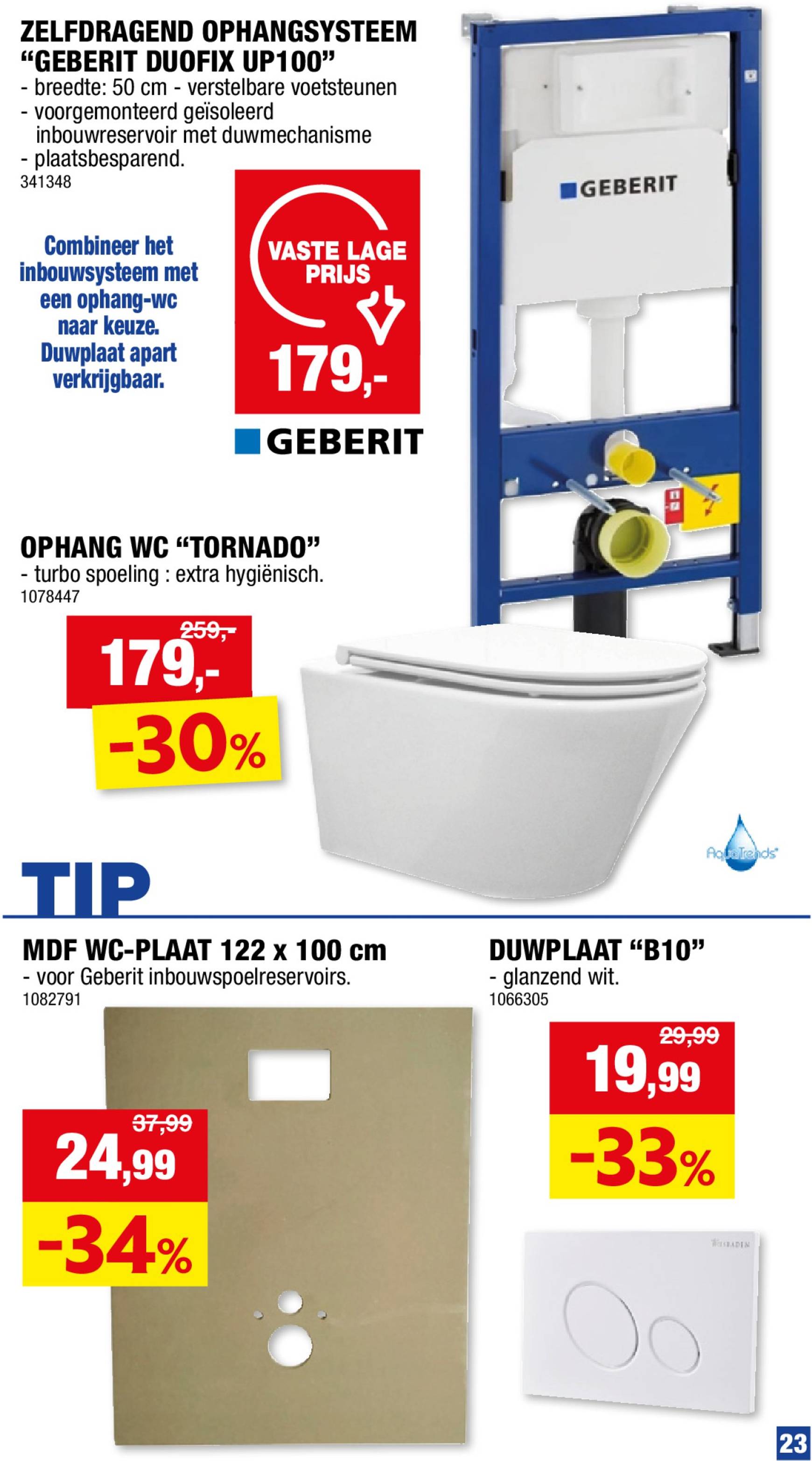 Hubo - Sanitairspecial folder geldig vanaf 13.11. - 24.11. 23