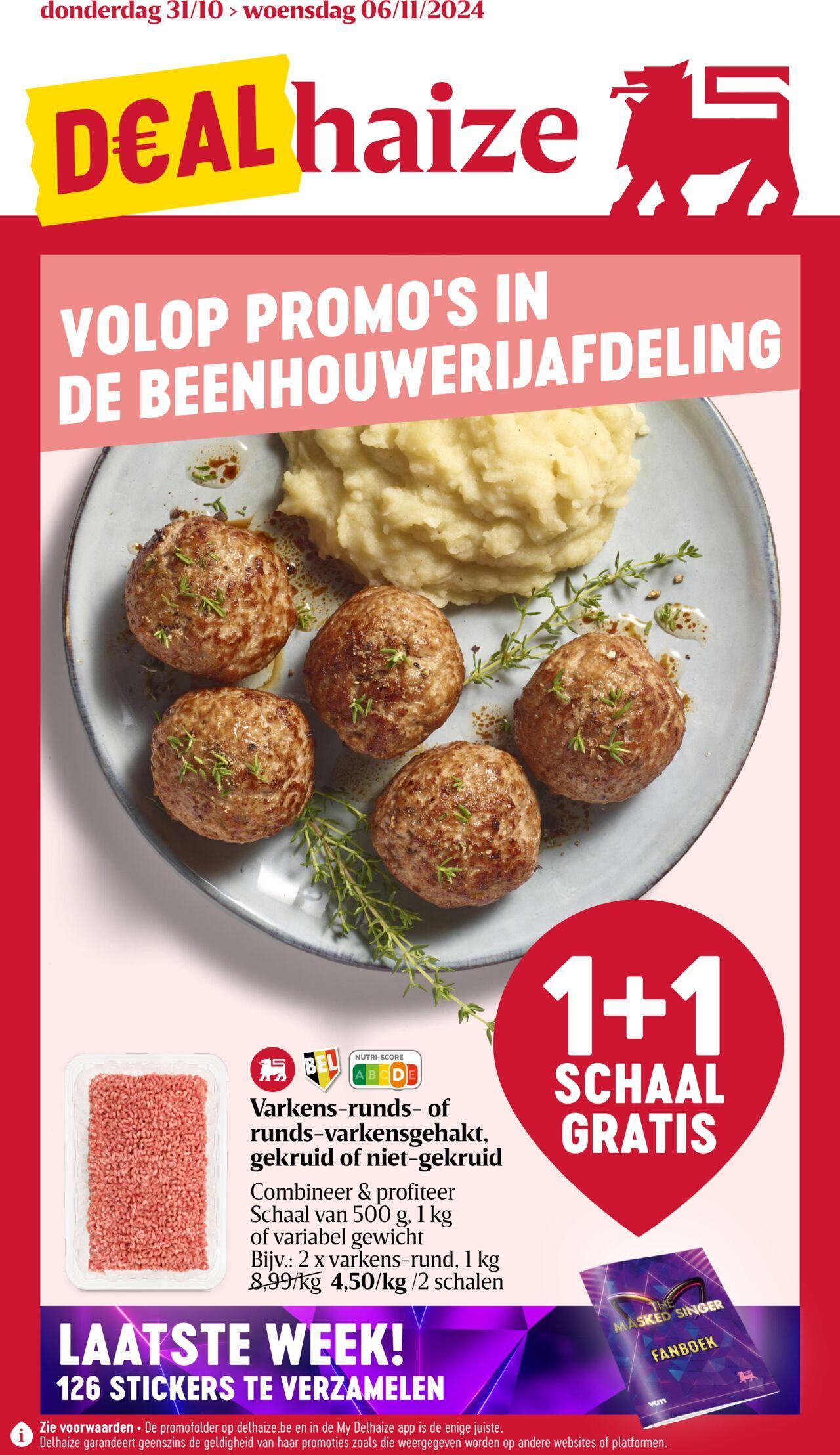 Delhaize folder week 44 31/10/2024 t/m 06/11/2024