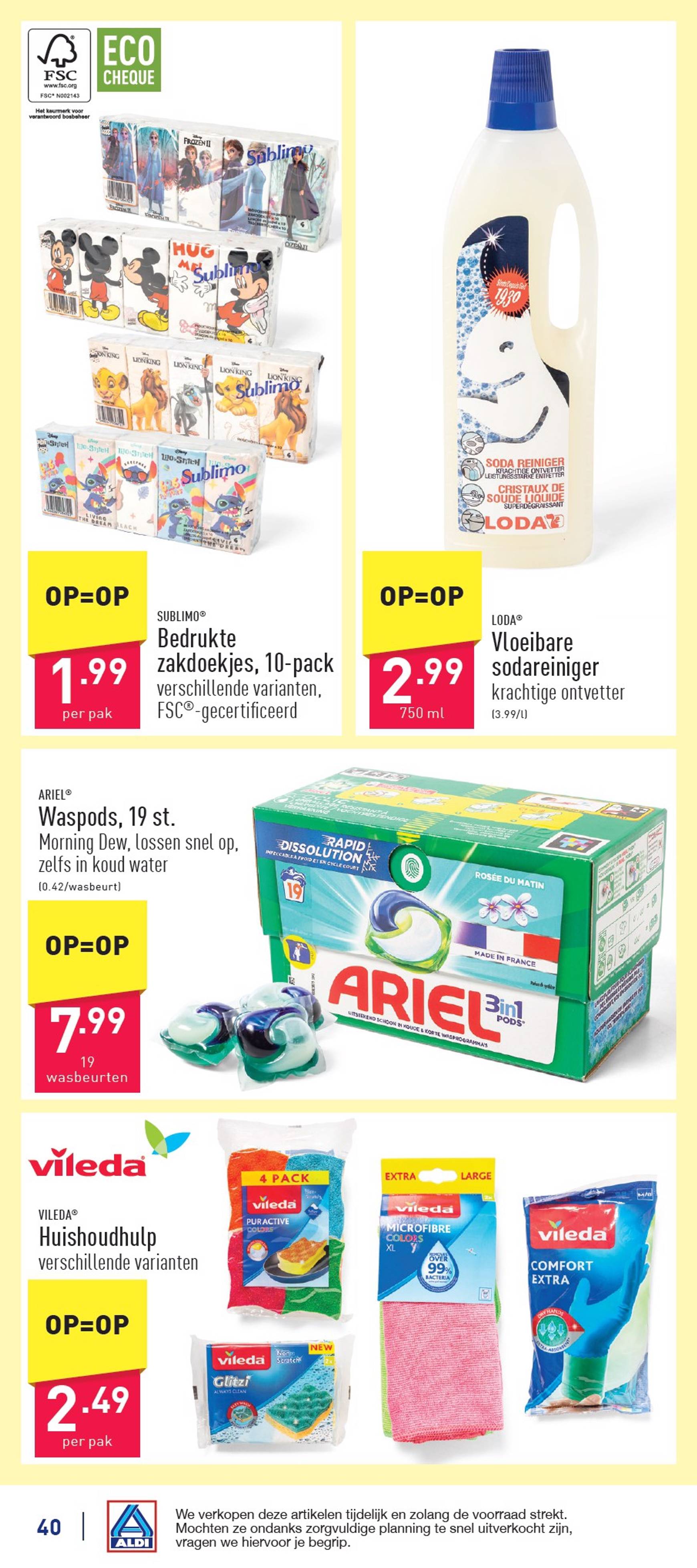 ALDI folder geldig vanaf 21.10. - 26.10. 40