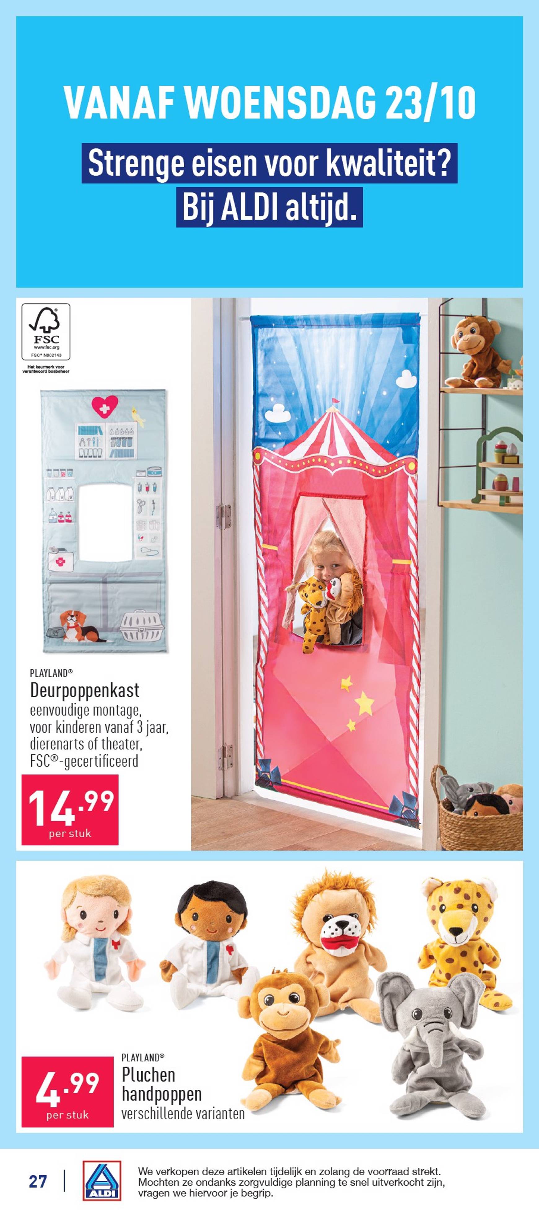 ALDI folder geldig vanaf 21.10. - 26.10. 27