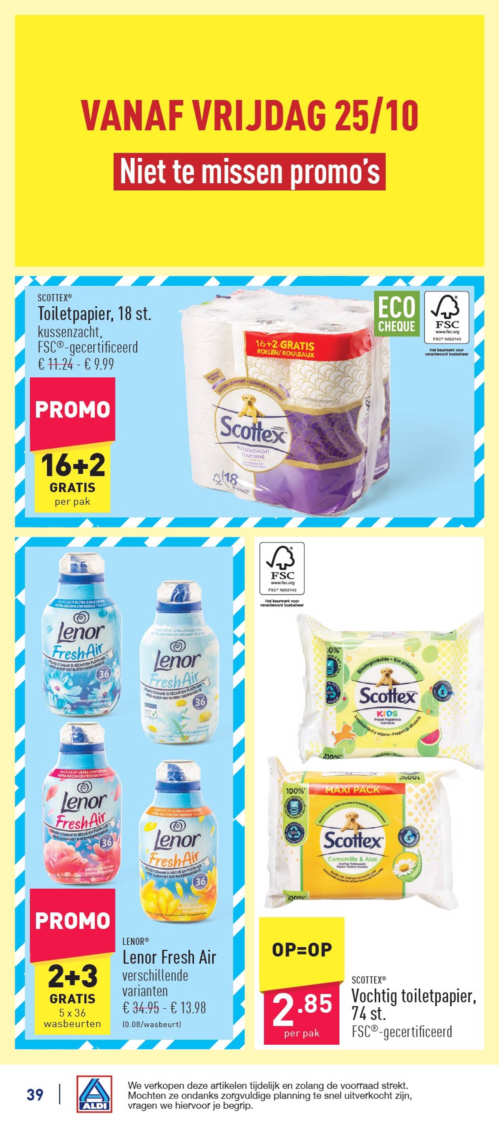 ALDI folder geldig vanaf 21.10. - 26.10. 39