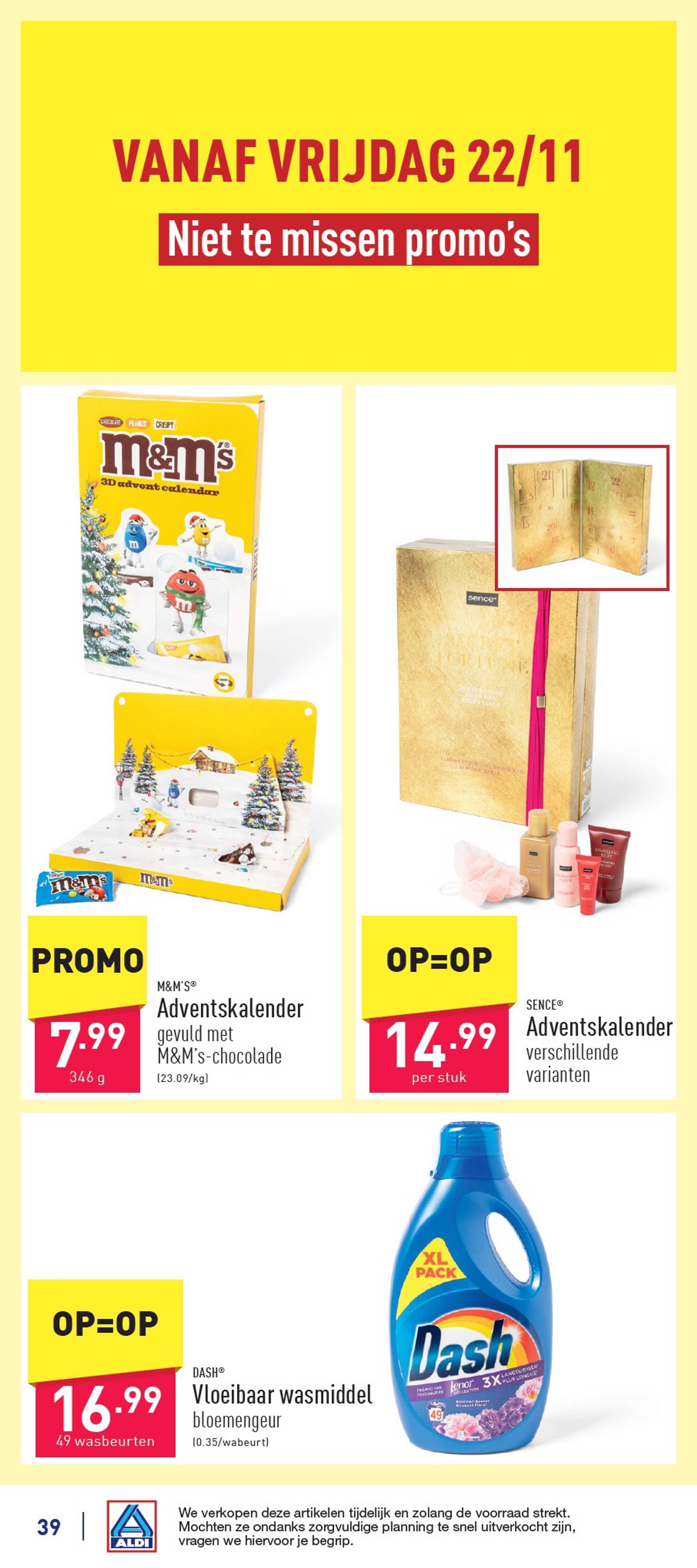 ALDI folder geldig vanaf 18.11. - 23.11. 39