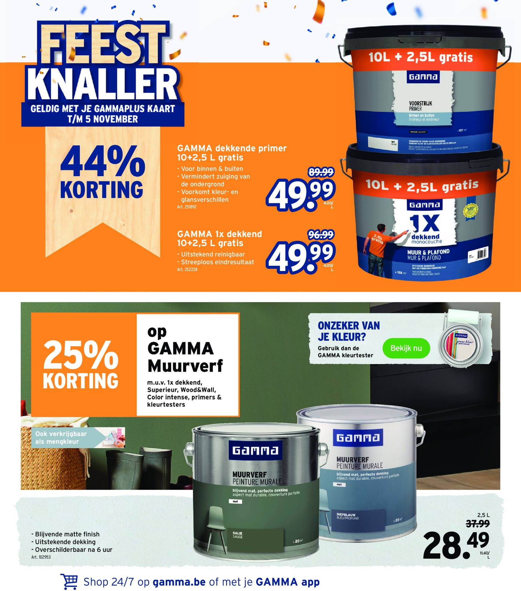 Gamma folder geldig vanaf 09.10. - 22.10. 9