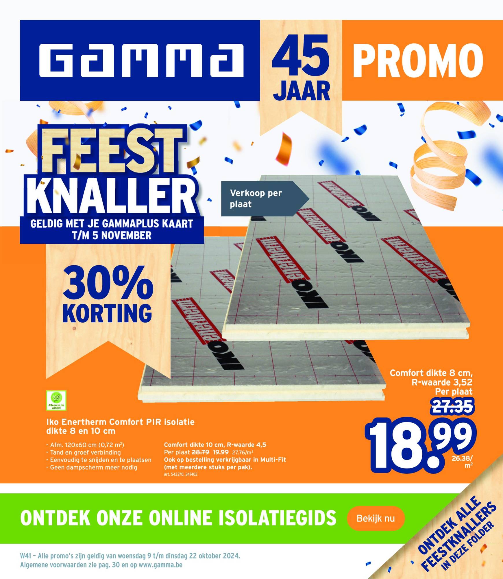 Gamma folder geldig vanaf 09.10. - 22.10.