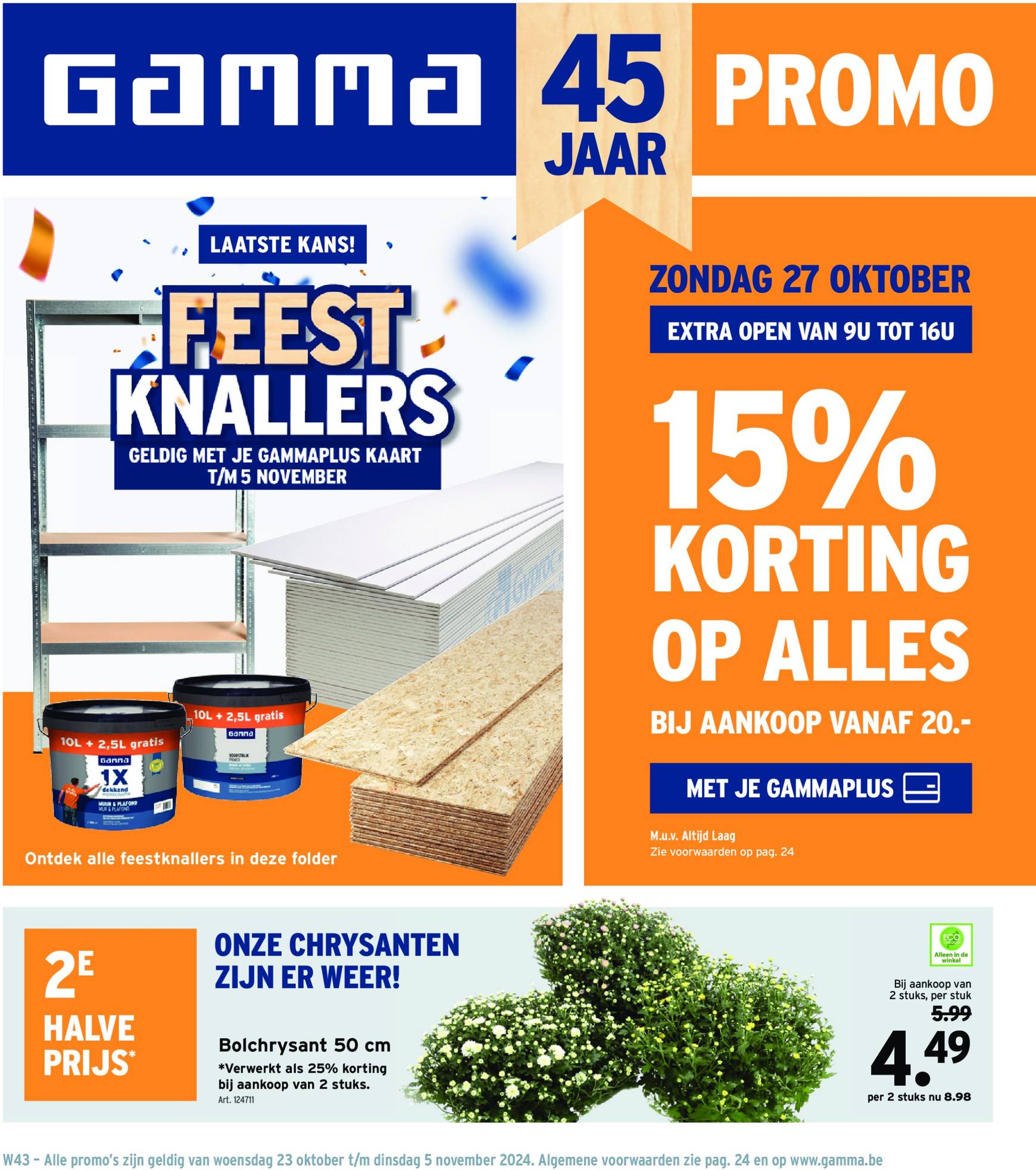 Gamma folder geldig vanaf 23.10. - 05.11.