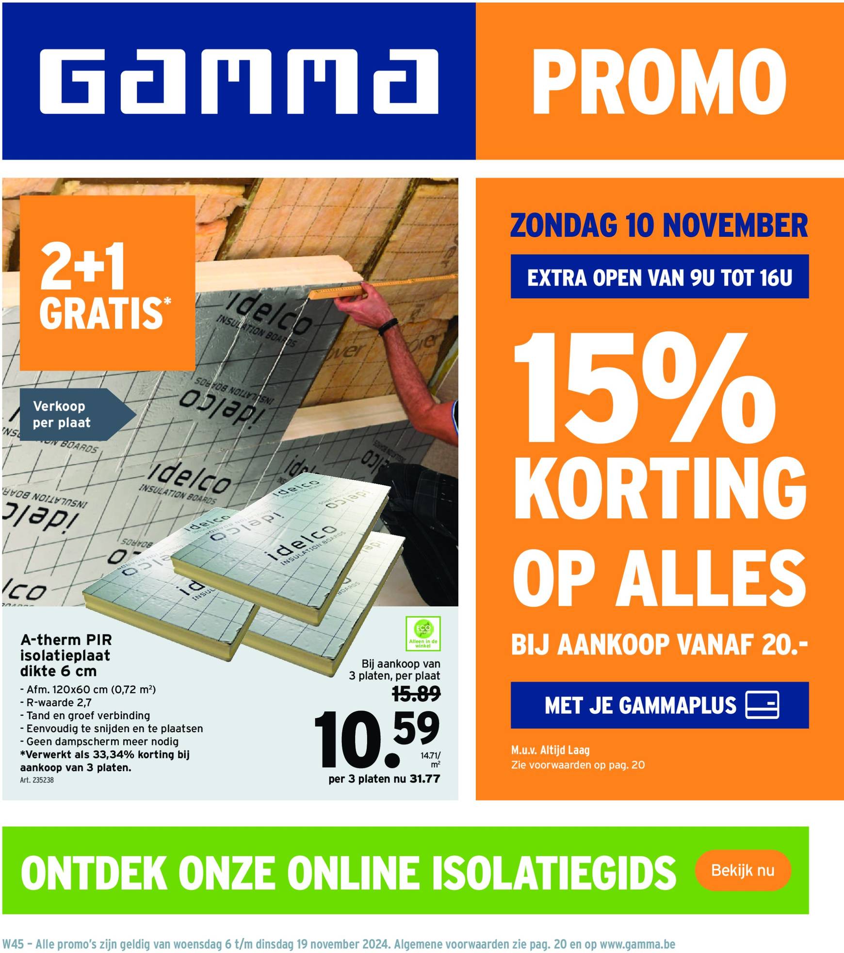 Gamma folder geldig vanaf 06.11. - 19.11.