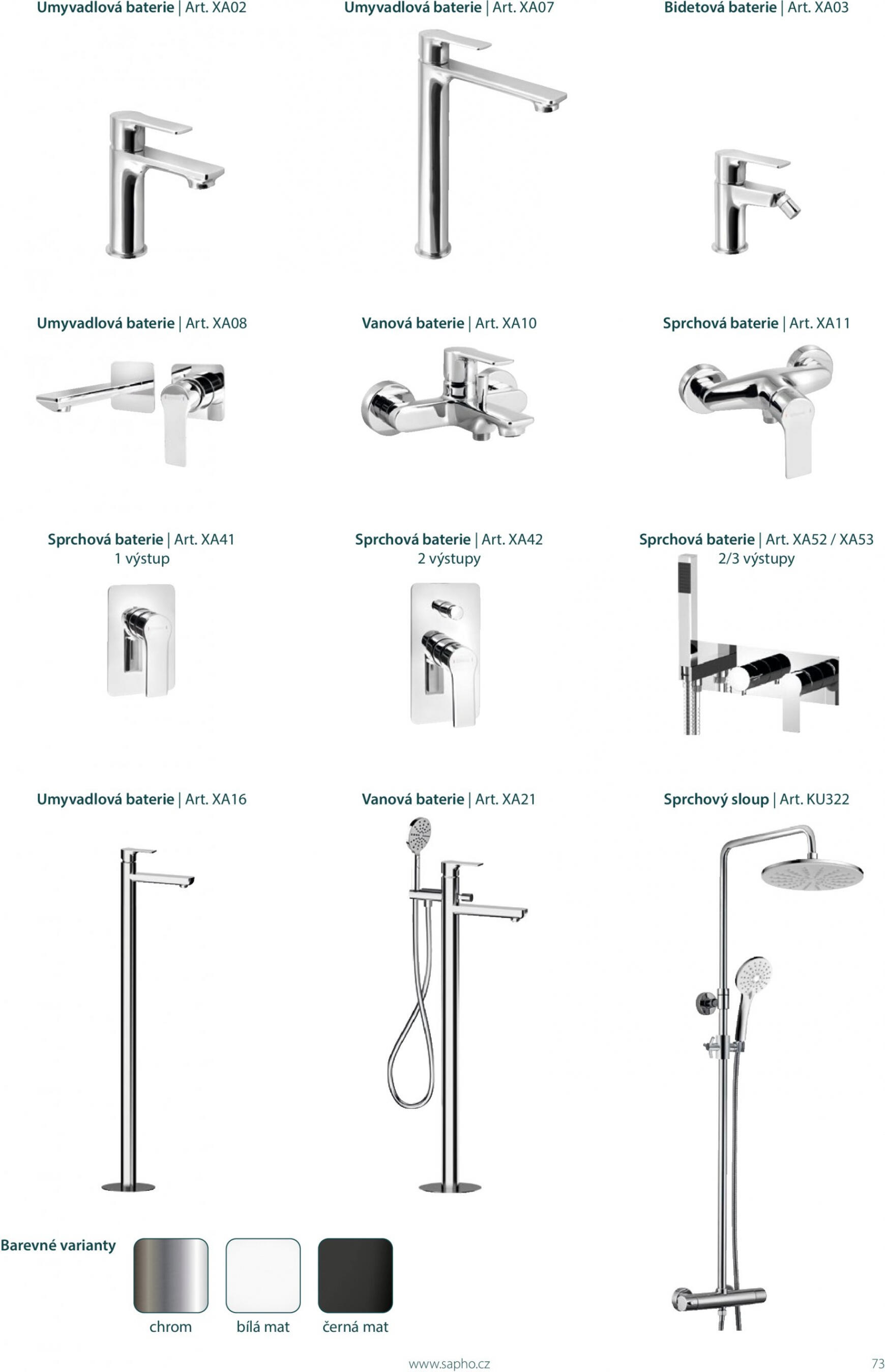 Sapho koupelny platný od 01.01.2024 73