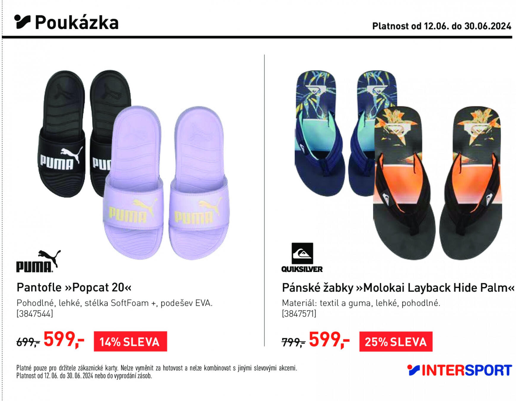 Leták Intersport aktuální 12.06. - 30.06. 23