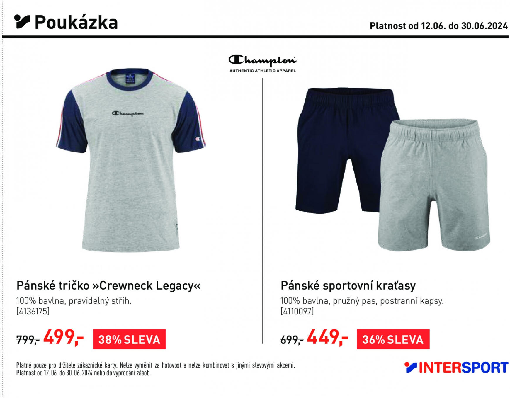 Leták Intersport aktuální 12.06. - 30.06. 17