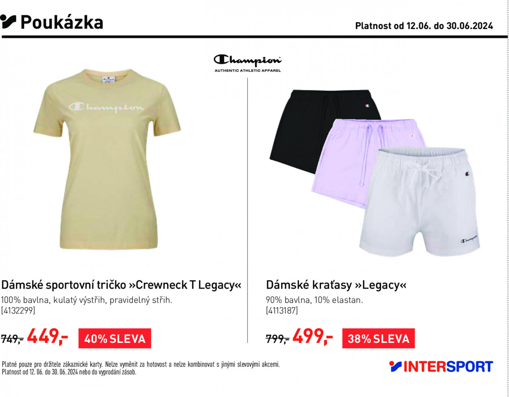 Leták Intersport aktuální 12.06. - 30.06. 16