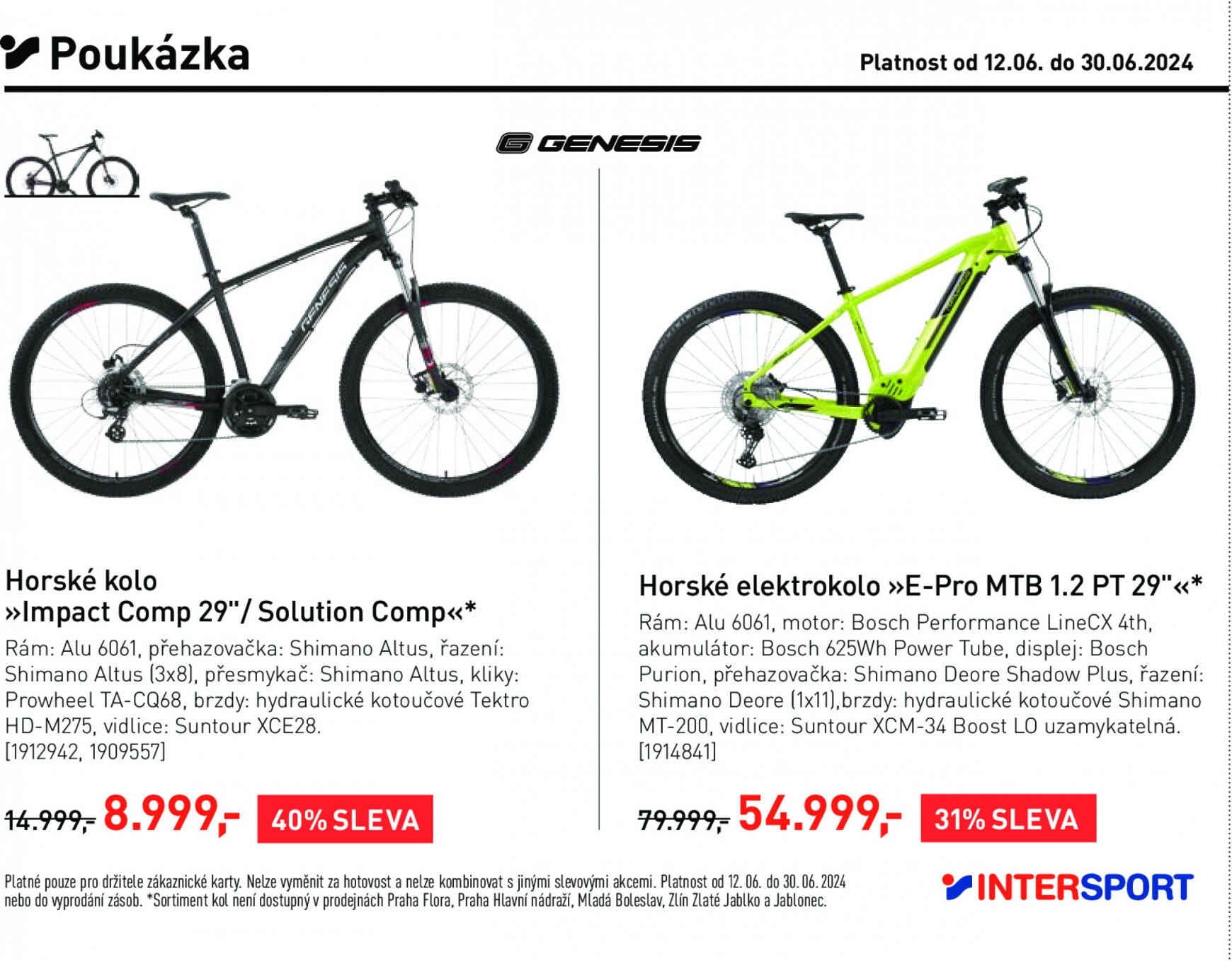 Leták Intersport aktuální 12.06. - 30.06. 2