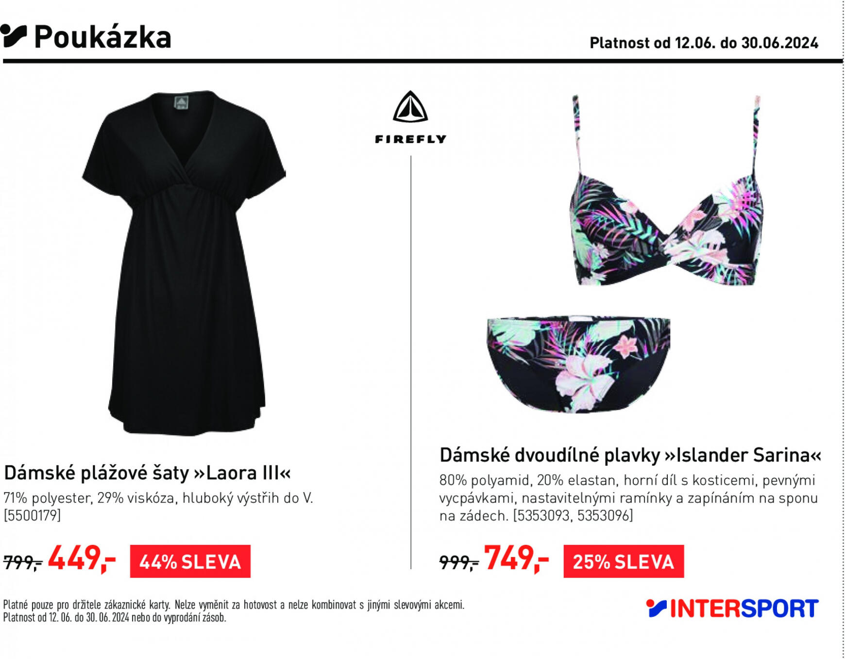 Leták Intersport aktuální 12.06. - 30.06. 18