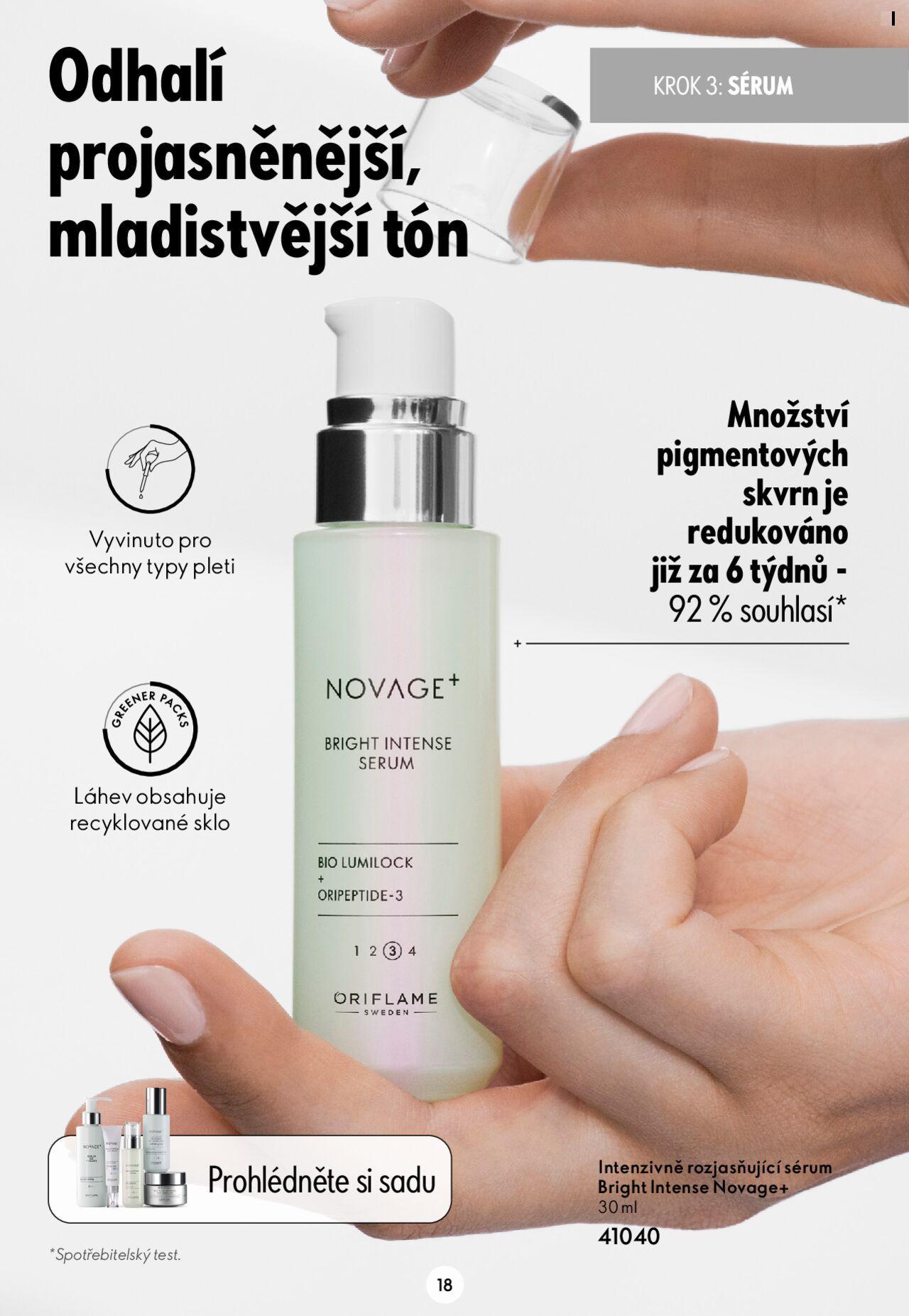 Oriflame katalog Novage+ od úterý 23.04.2024 18