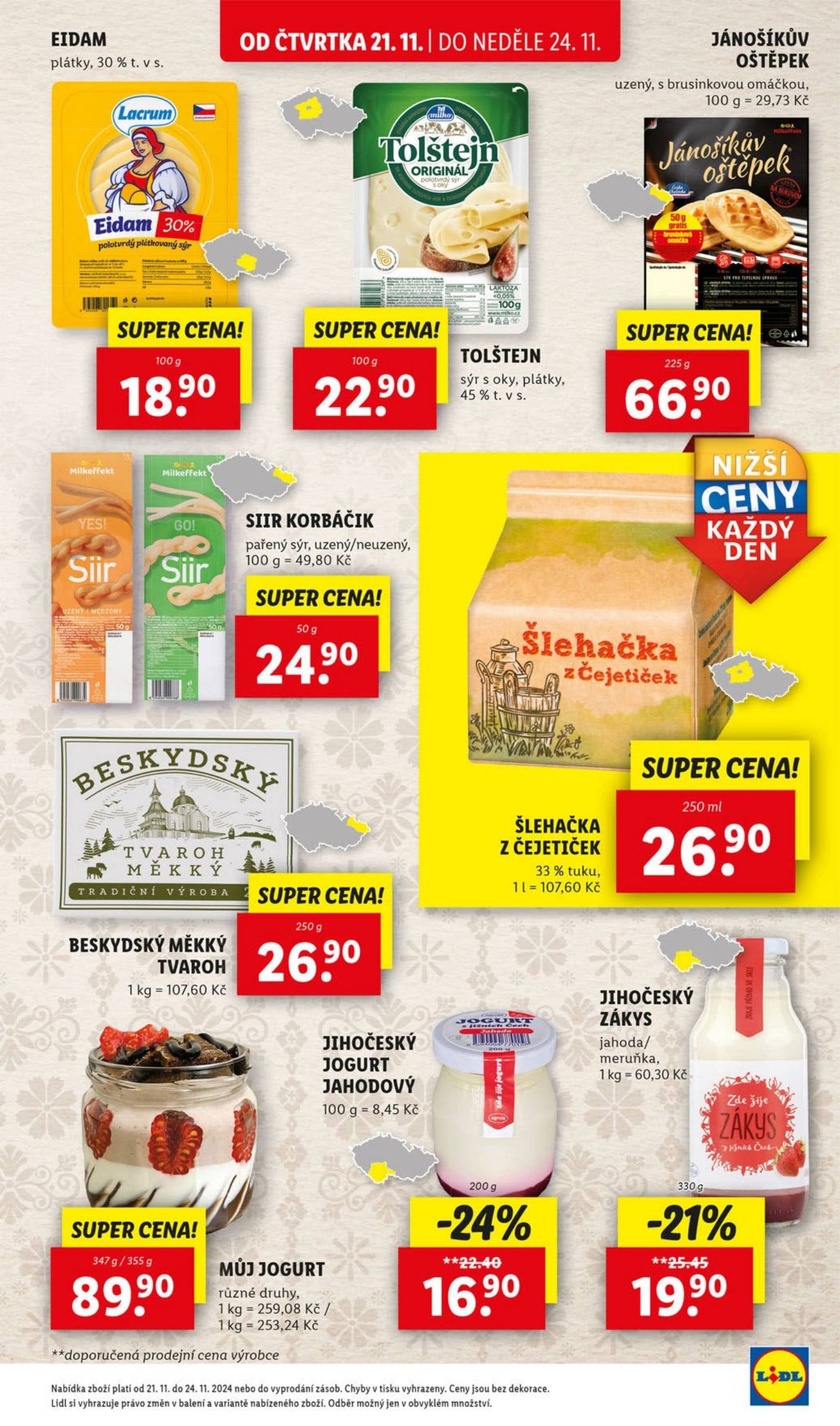 Leták Lidl od 21.11. do 24.11. 23