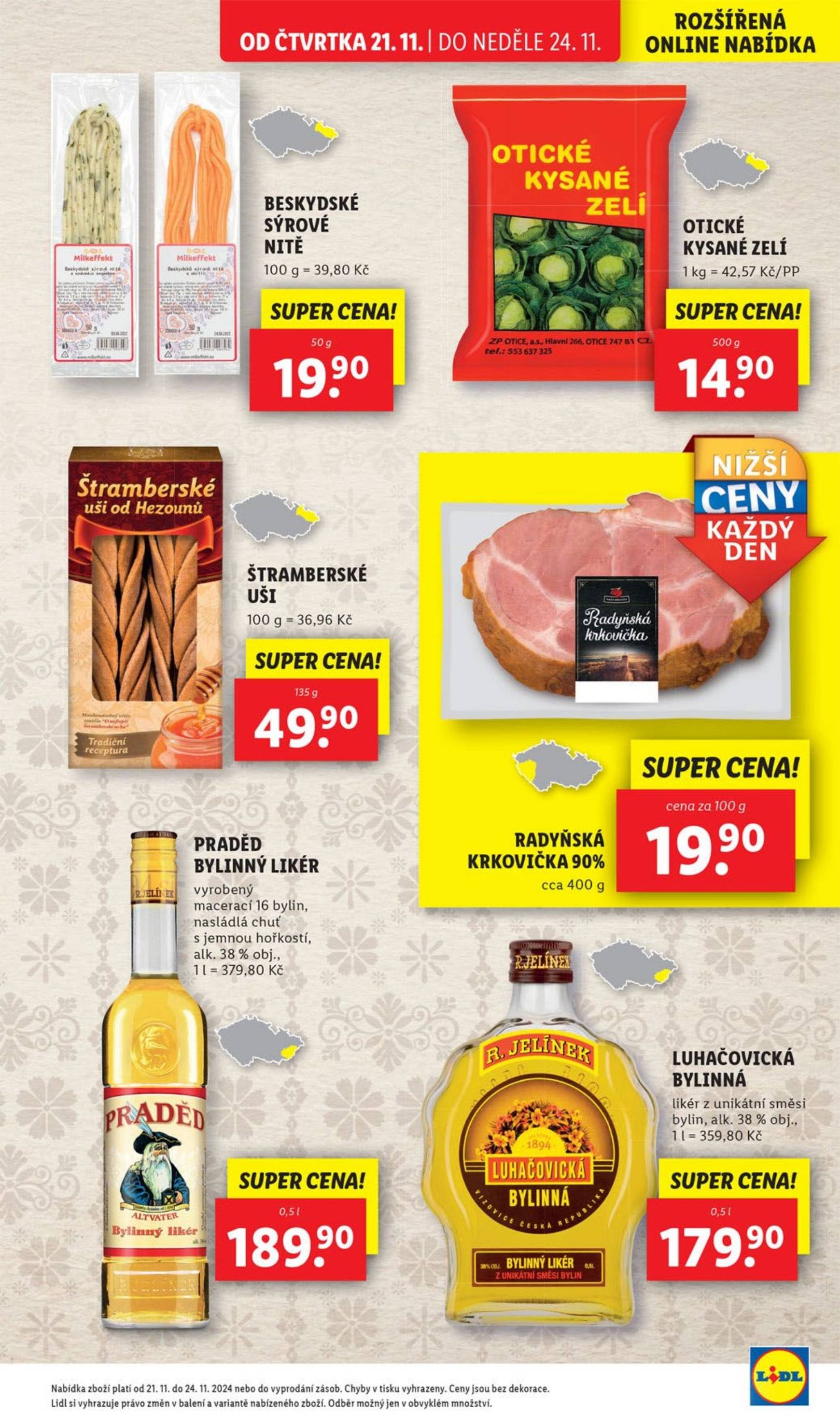 Leták Lidl od 21.11. do 24.11. 25