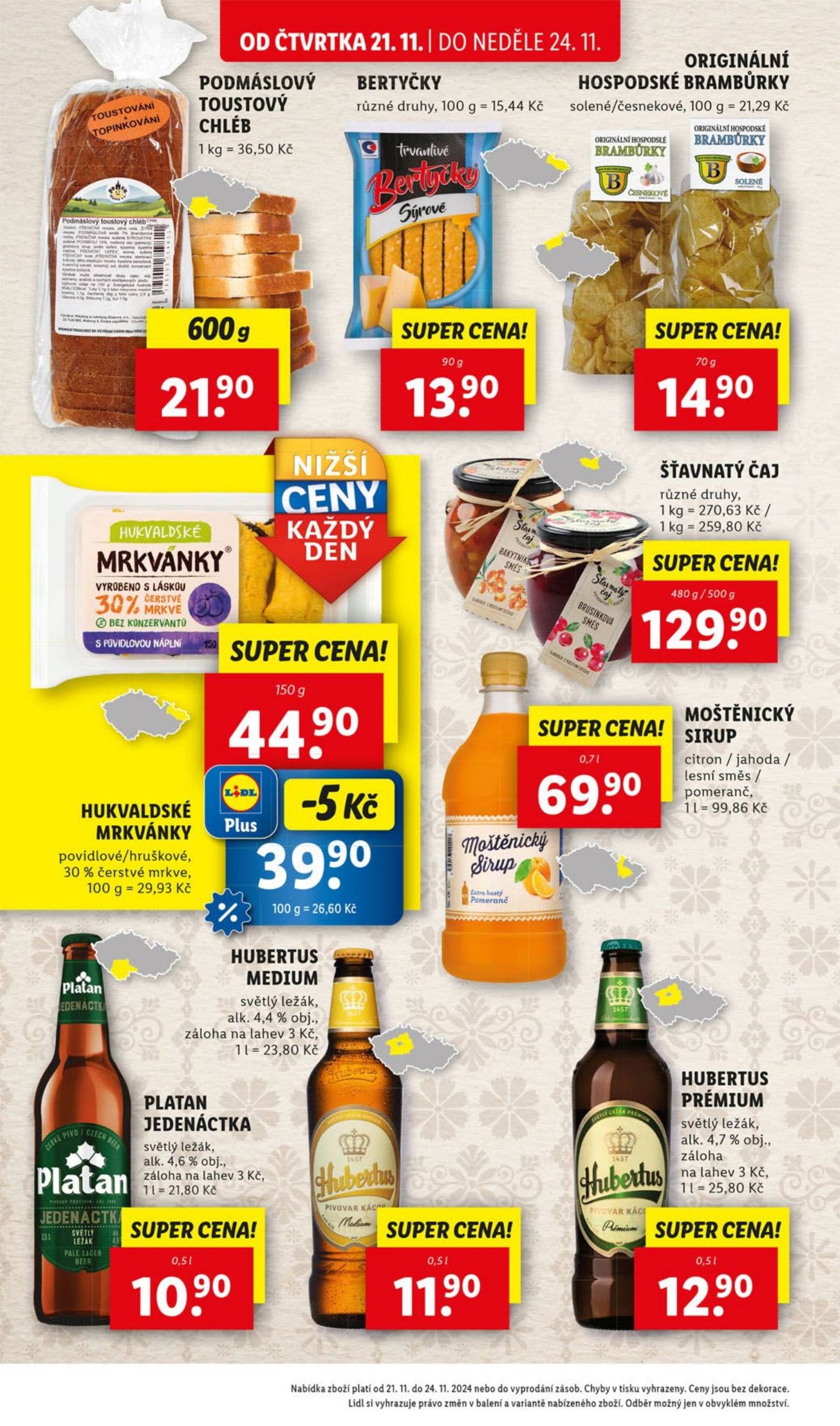 Leták Lidl od 21.11. do 24.11. 24