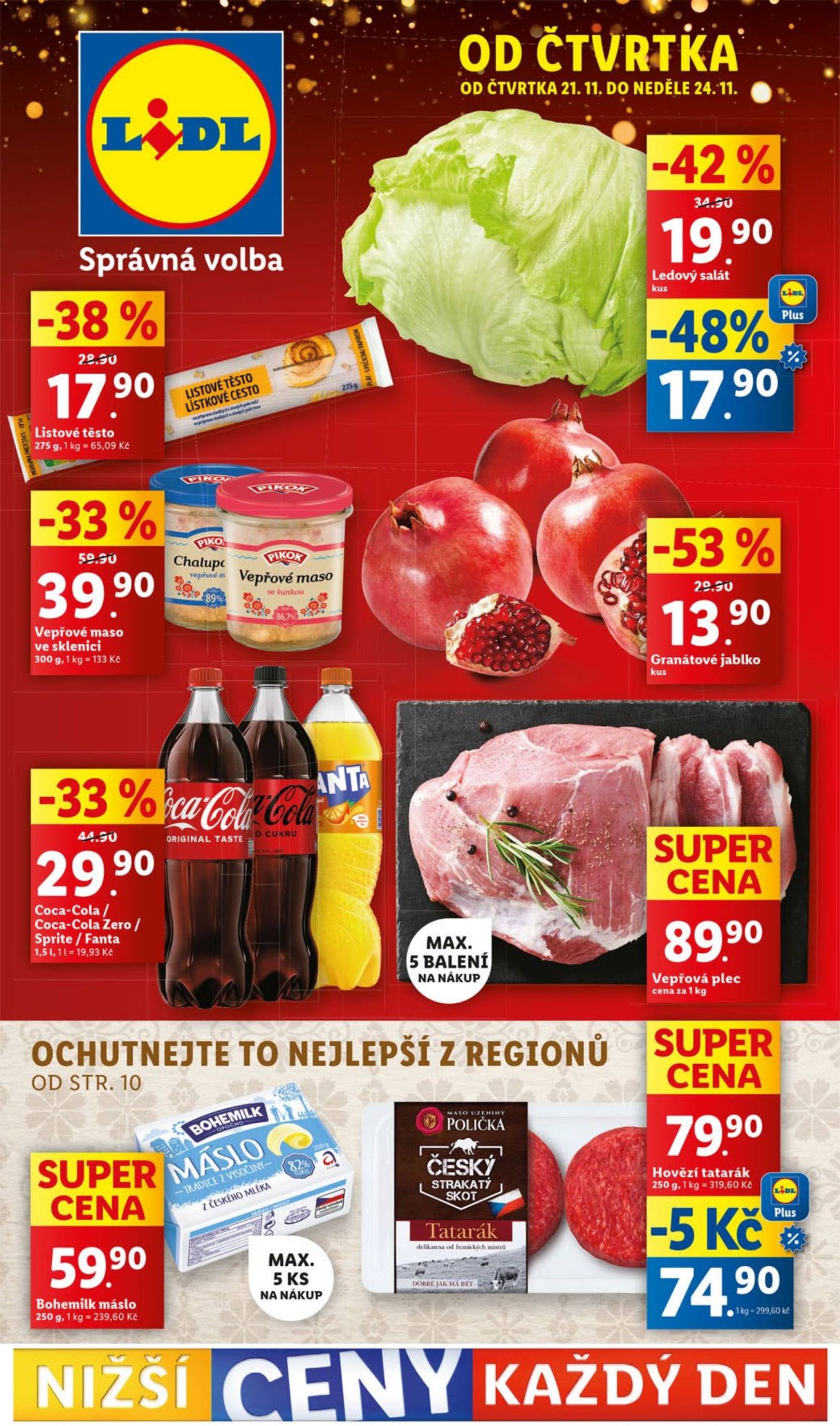 Leták Lidl od 21.11. do 24.11.