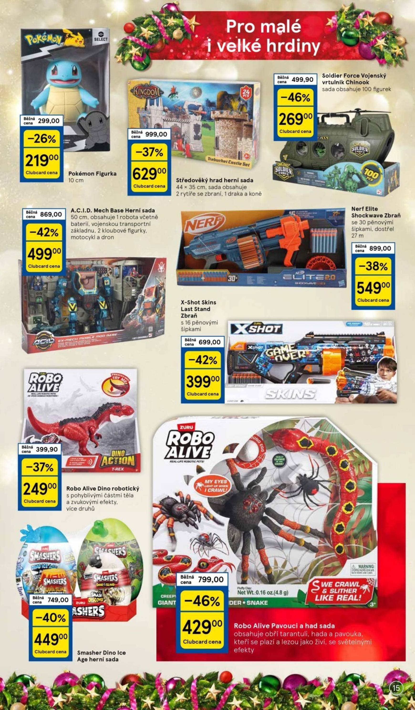 Leták Tesco Supermarket - Vánoční katalog hraček od 29.10. do 18.11. 15