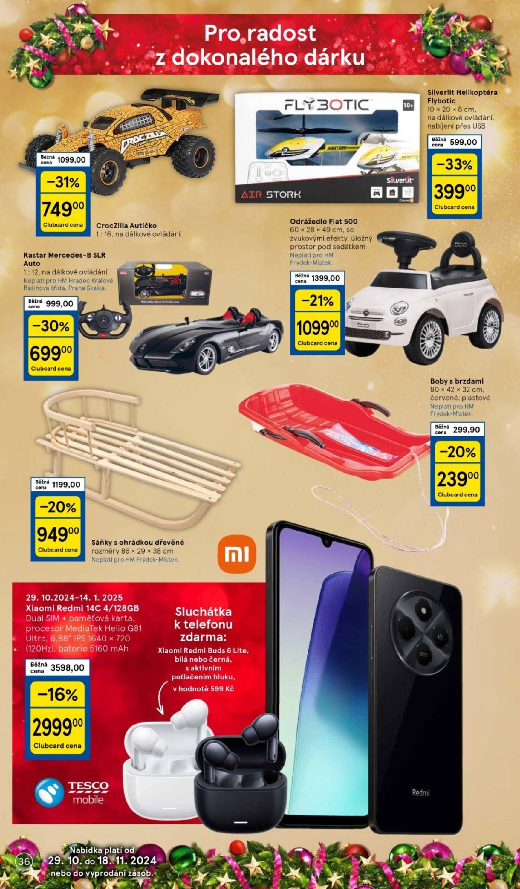 Leták Tesco - Vánoční katalog hraček od 29.10. do 18.11. 36