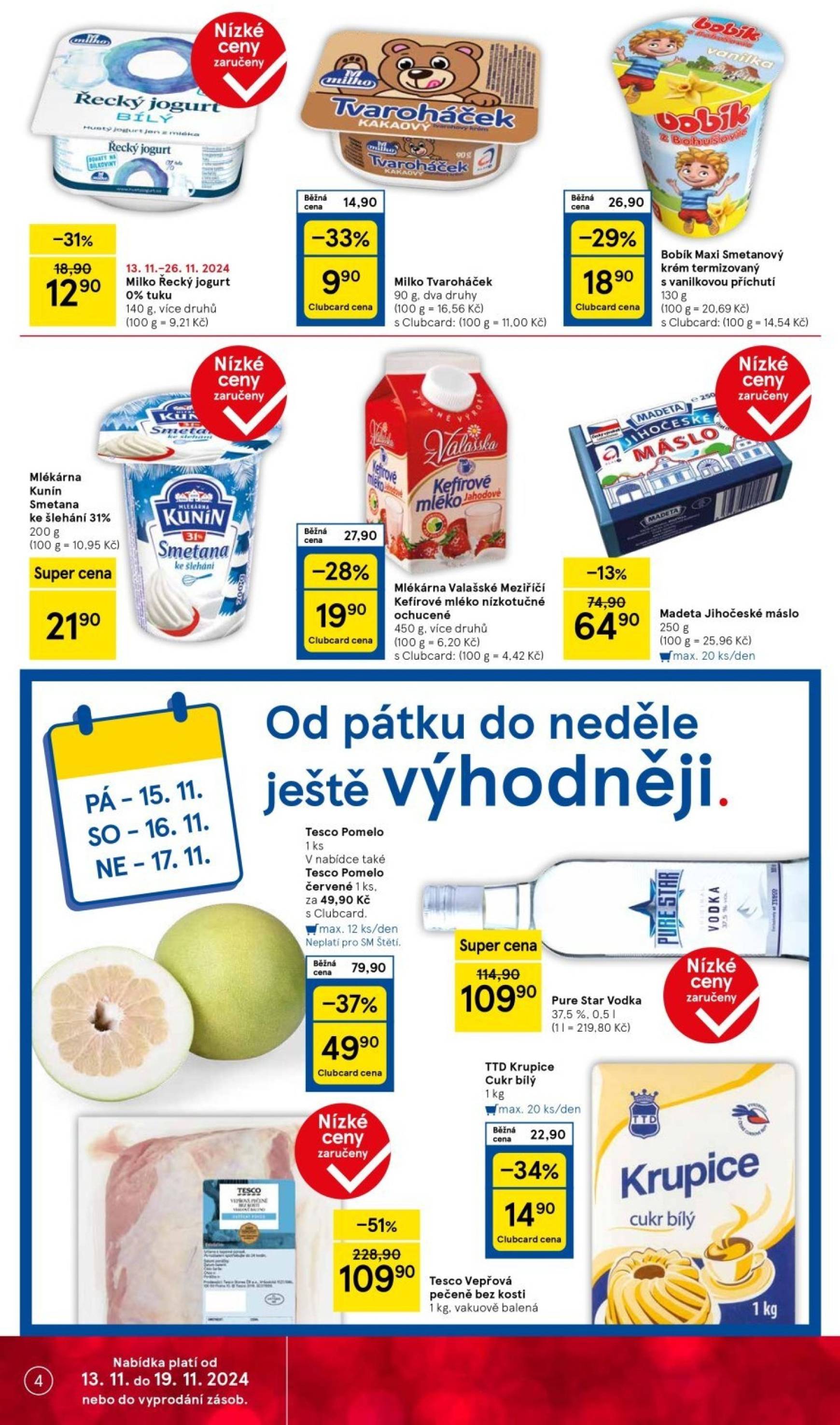 Leták Tesco Supermarket od 13.11. do 19.11. 4