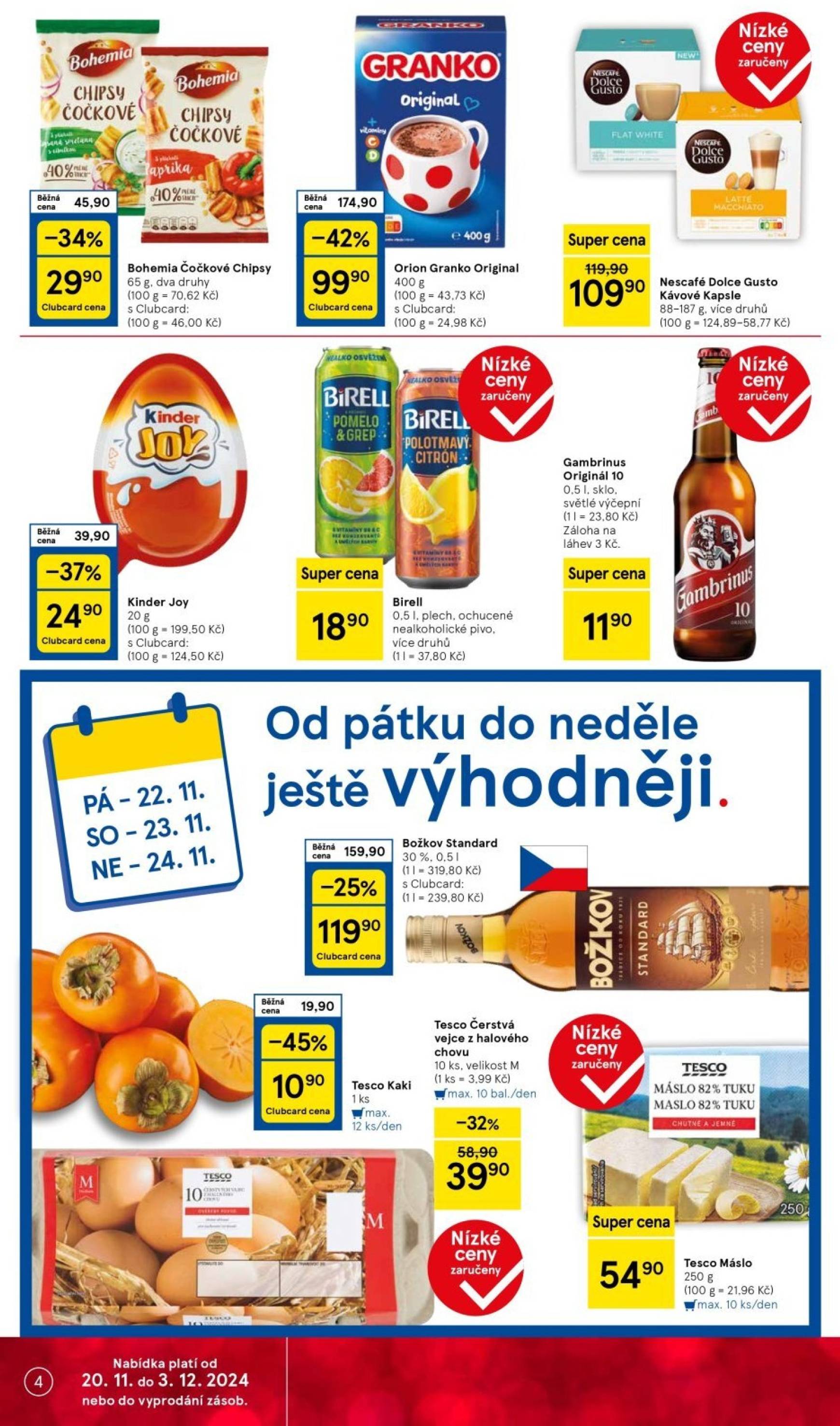 Leták Tesco Supermarket od 20.11. do 26.11. 4