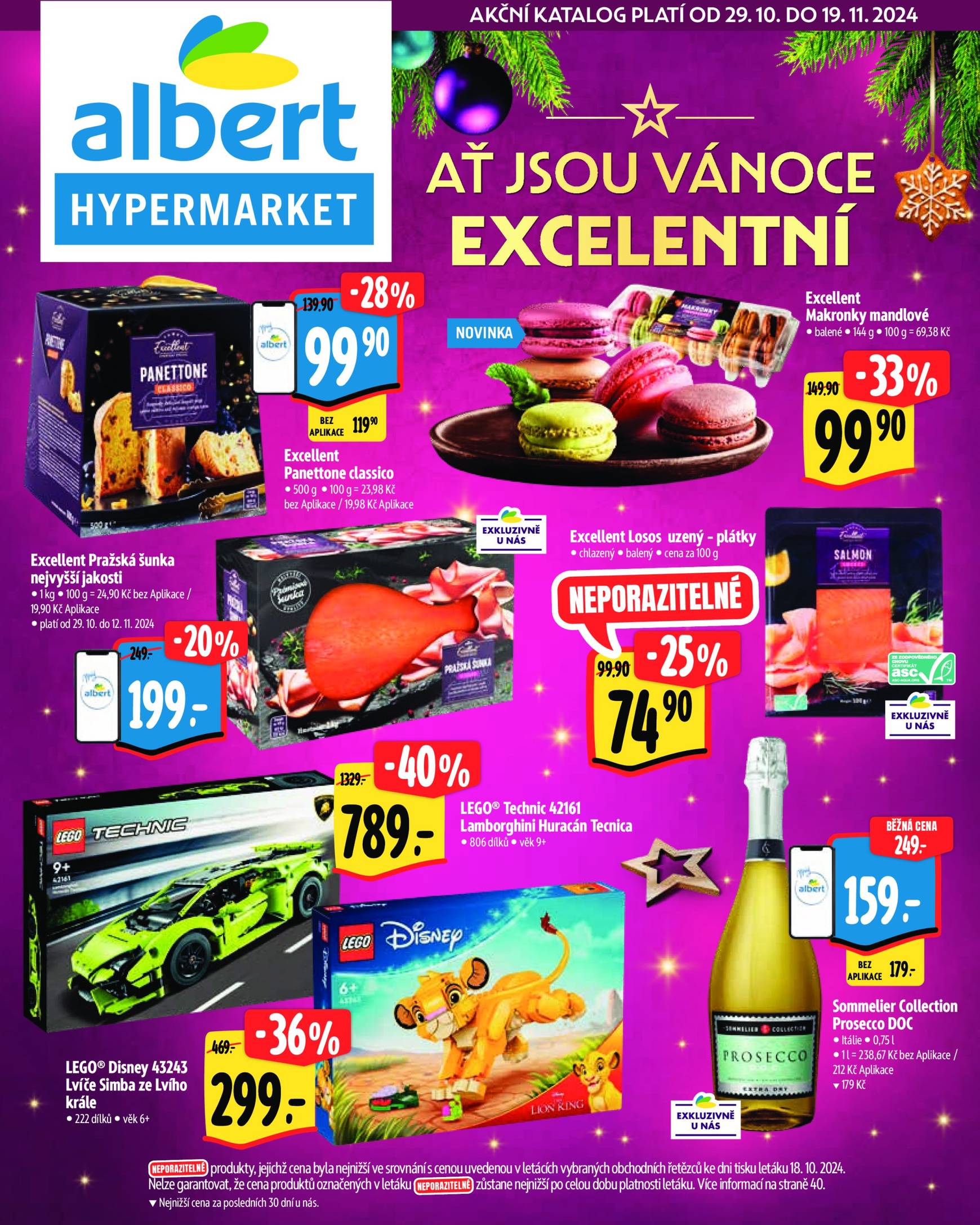 Leták Albert Hypermarket - Vánoce od 29.10. do 19.11.