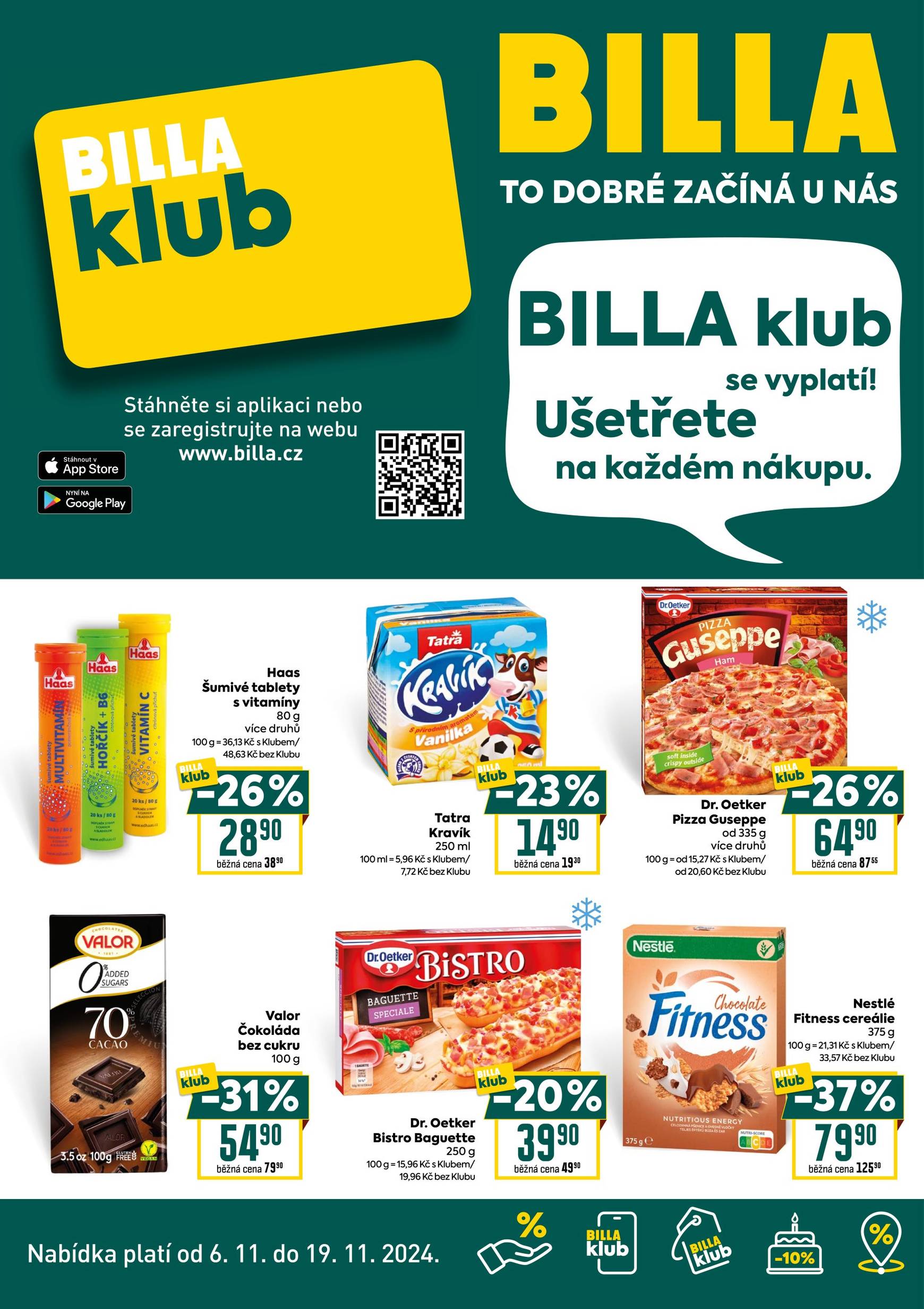 Leták Billa - Leták BILLA klub od 06.11. do 19.11.