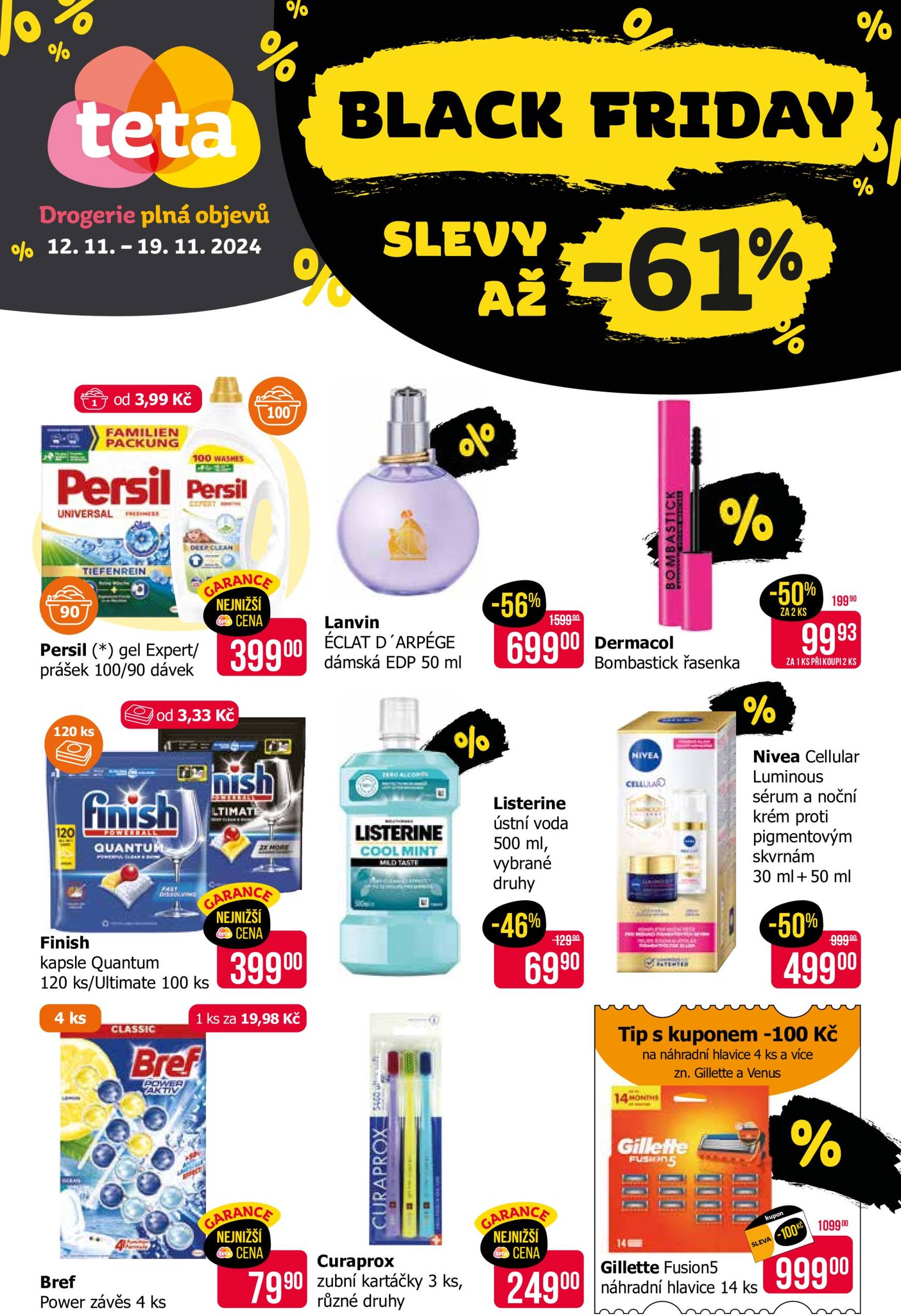 Leták Teta drogerie - Black Friday od 12.11. do 19.11.