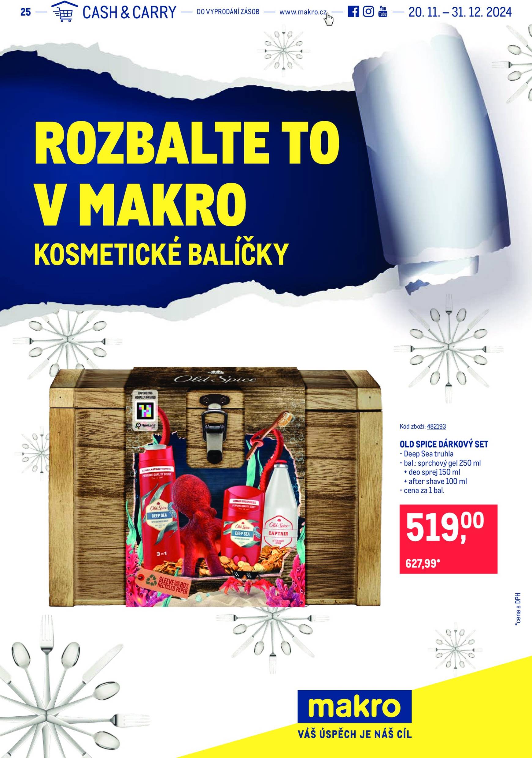 Leták Makro - Rozbalte to v Makru - Kosmetické balíčky od 20.11. do 31.12.