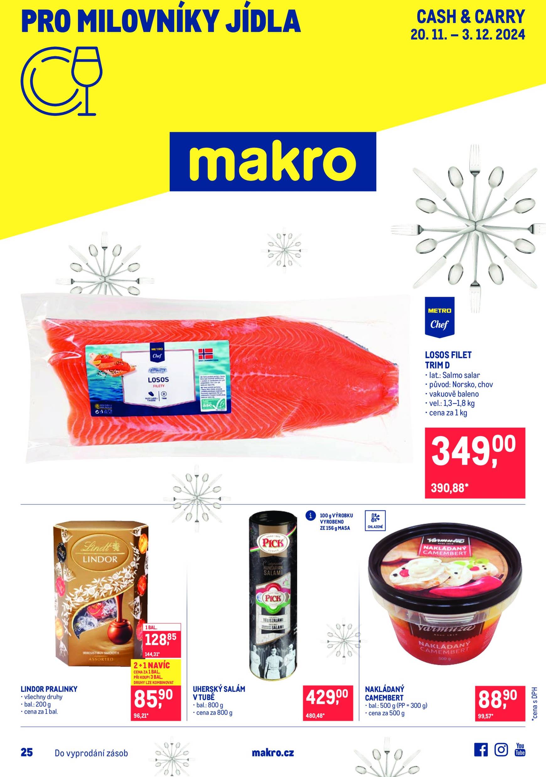 Leták Makro - Pro milovníky jídla od 20.11. do 03.12.