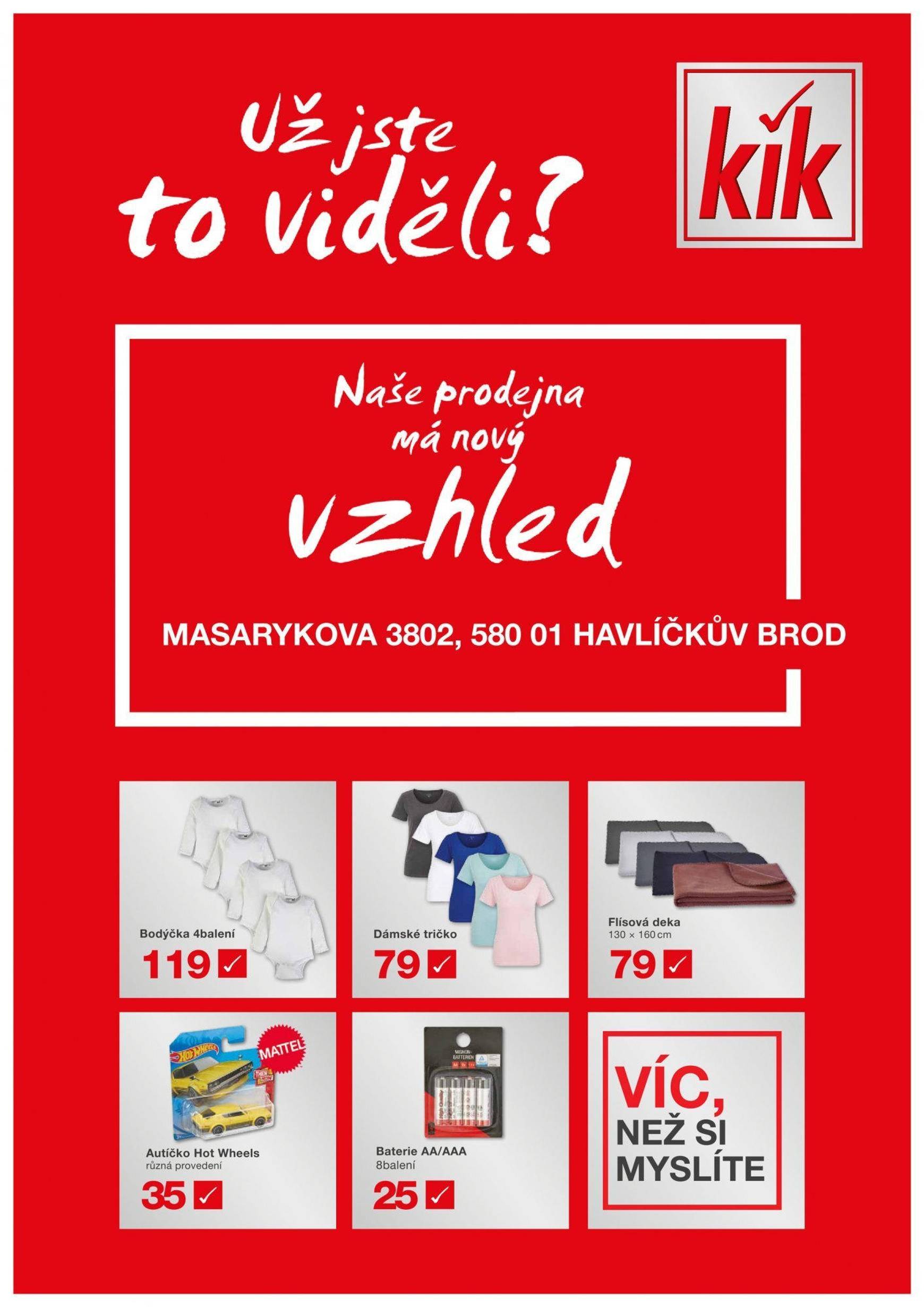 Leták Kik - Havlíčkův Brod od 14.11. do 19.11.