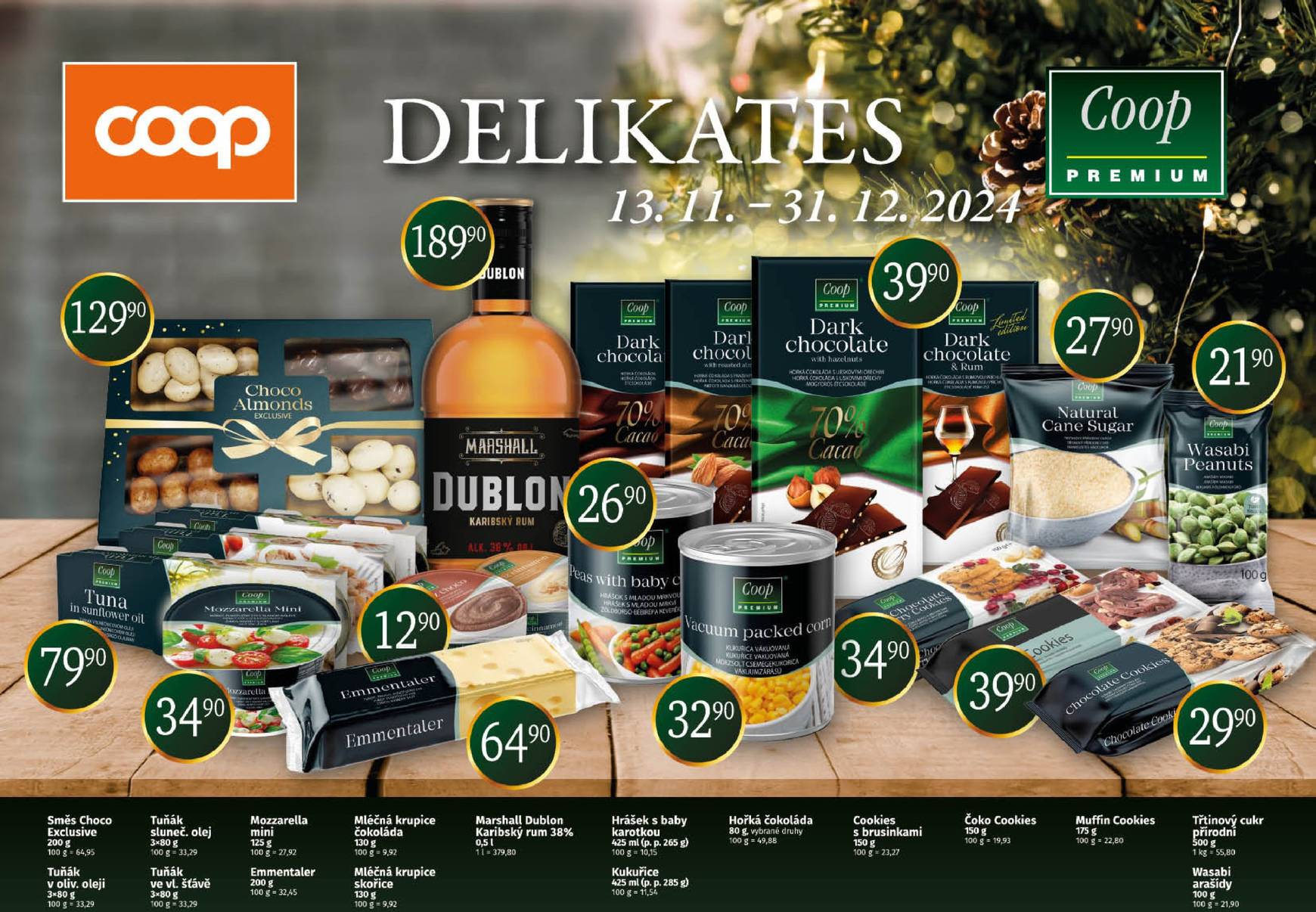 Leták Coop - Delikates Vánoce od 13.11. do 31.12.