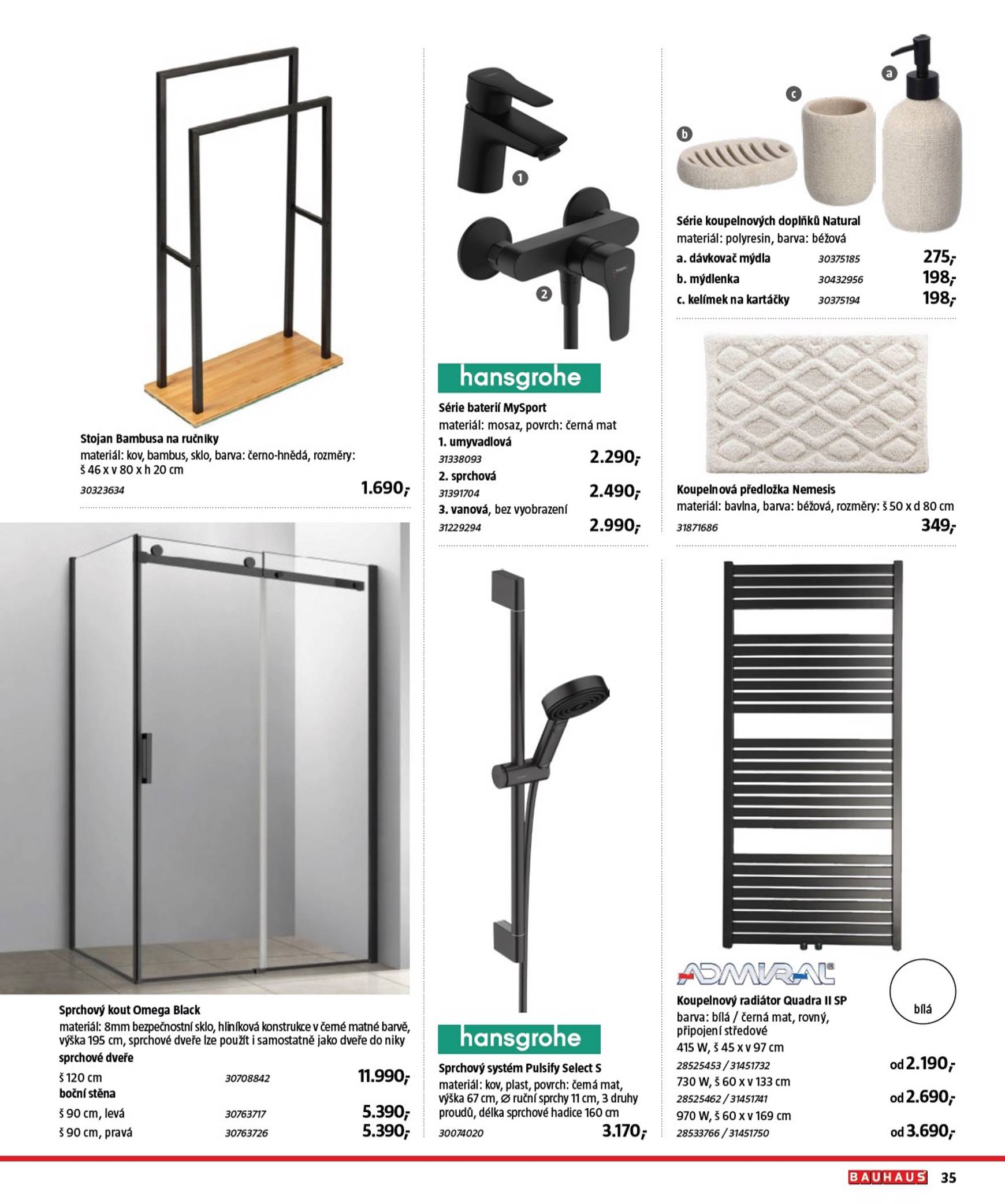 Leták Bauhaus - Katalog Sanita od 29.10. do 31.03. 35