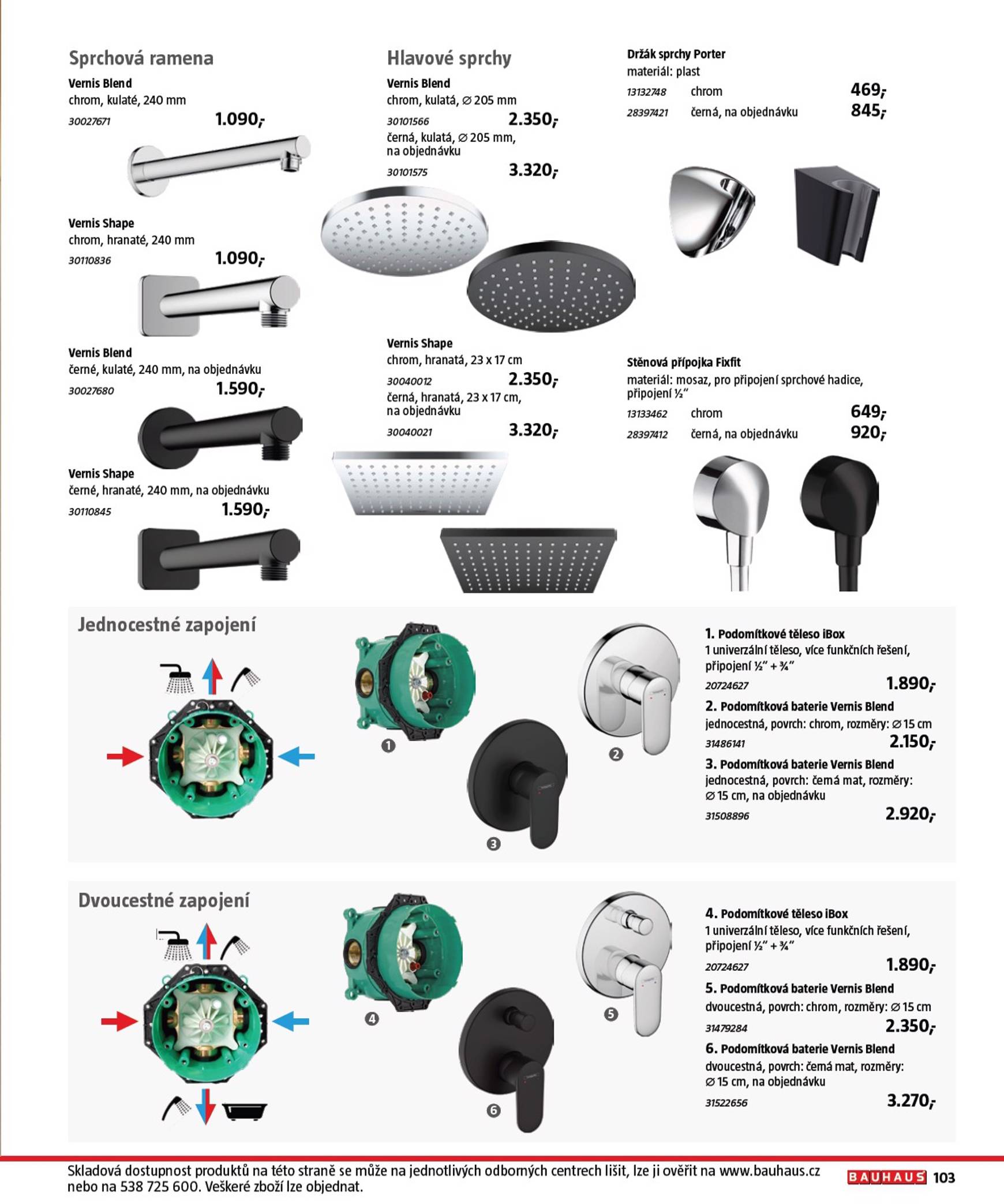 Leták Bauhaus - Katalog Sanita od 29.10. do 31.03. 103