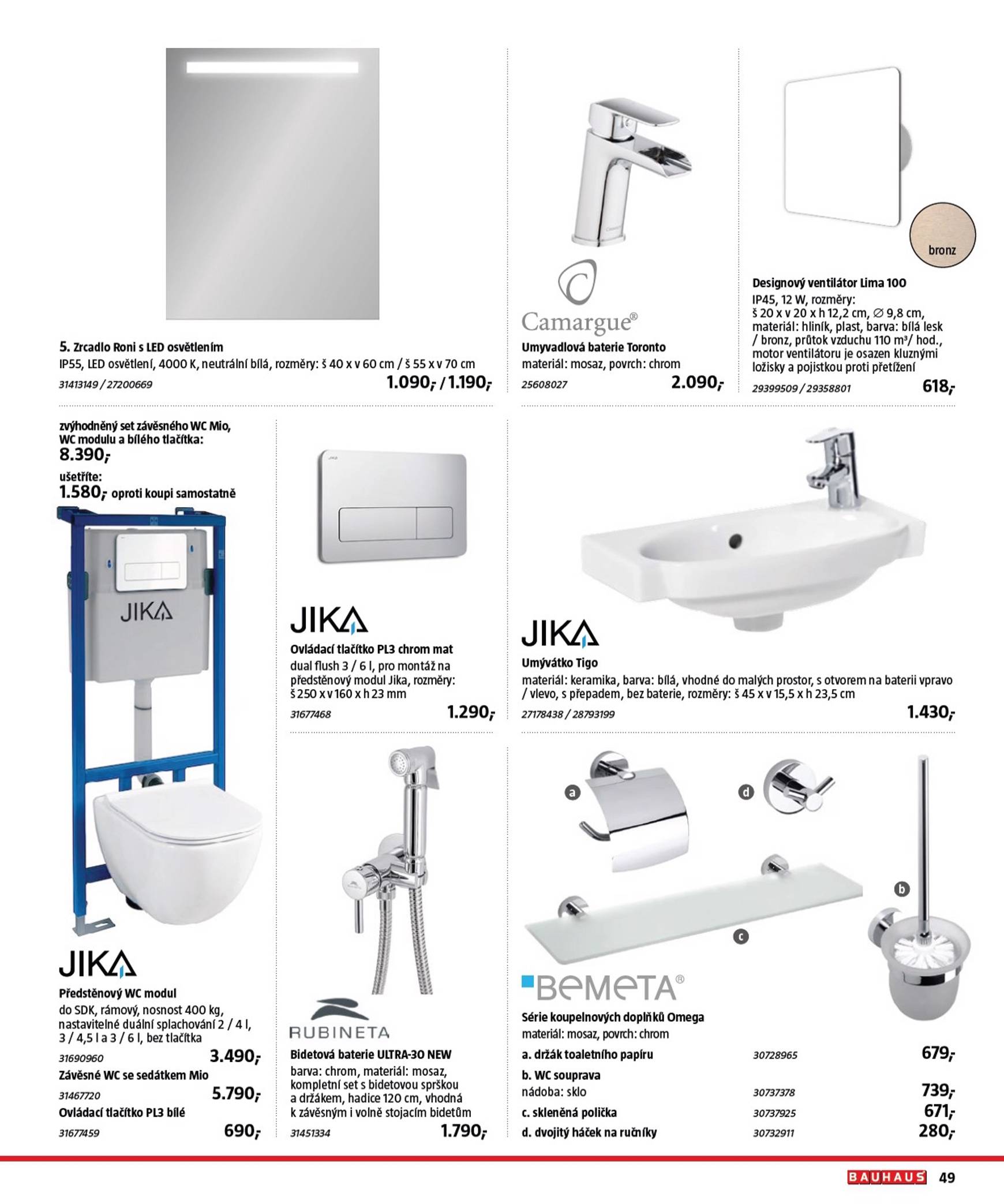 Leták Bauhaus - Katalog Sanita od 29.10. do 31.03. 49